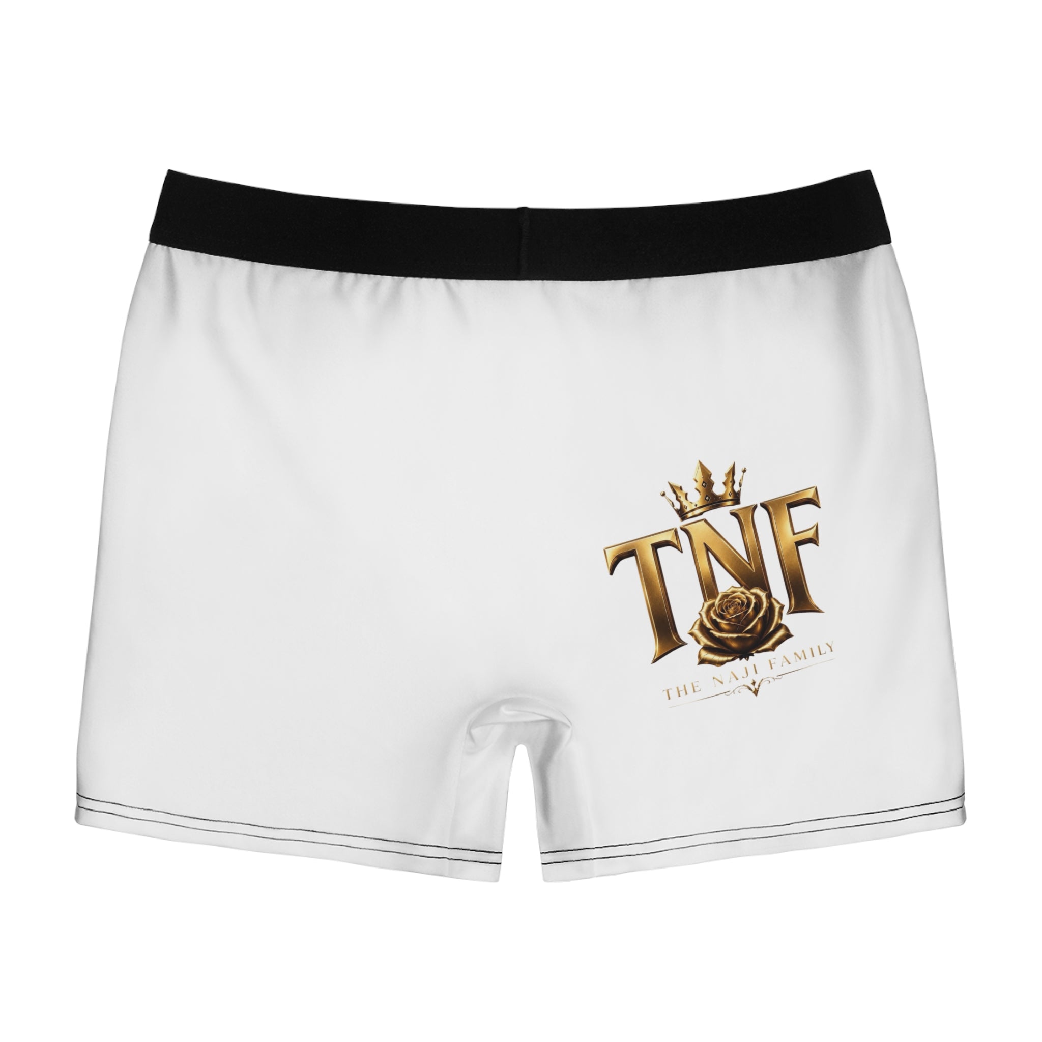 TNF Gold Crest Boxer Briefs — The New Family Luxury Logo Men’s Underwear