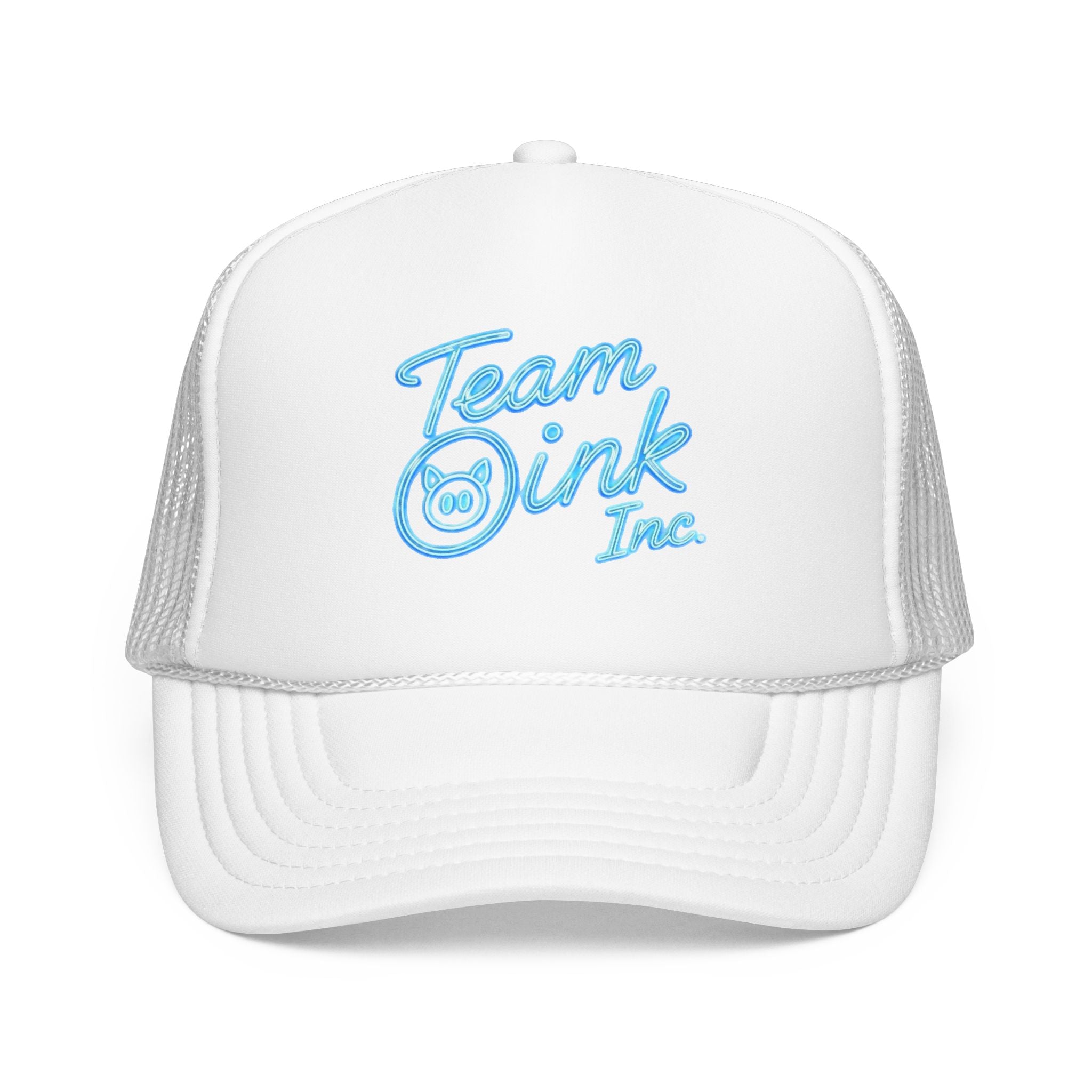 Team Oink Inc. Trucker Hat — Retro Embroidered Foam Cap