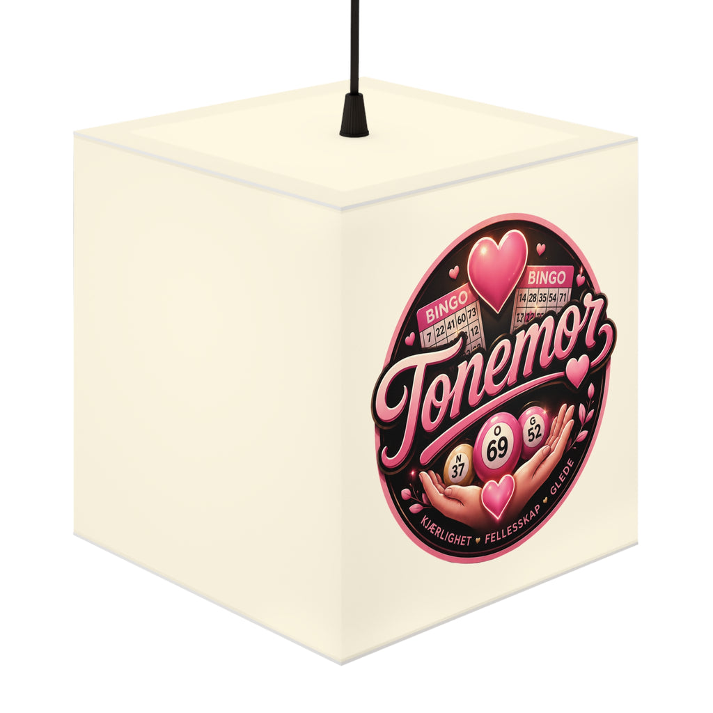 Light Cube Lamp — Tonemor Pink Bingo Heart Accent Lamp