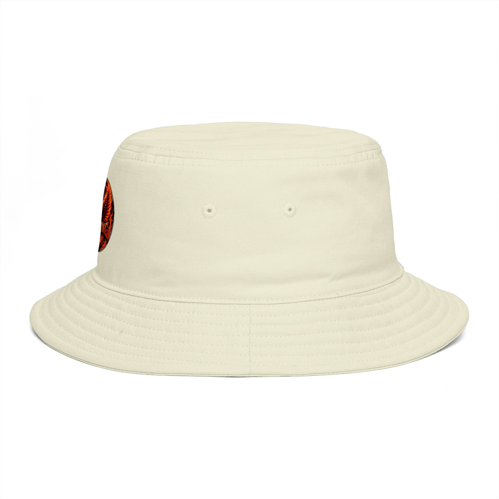 Next Level Creation Agency Brown Bucket Hat — Logo Embroidered Streetwear