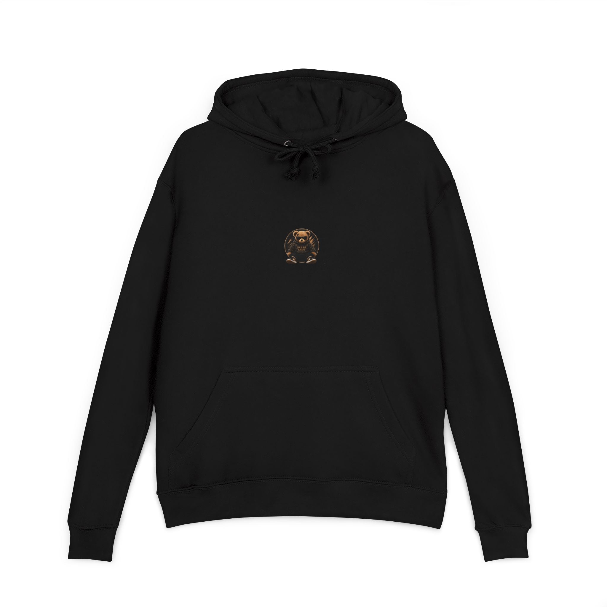 Teddy Bear Hoodie — 'Pas På Snipe' Graphic Pullover