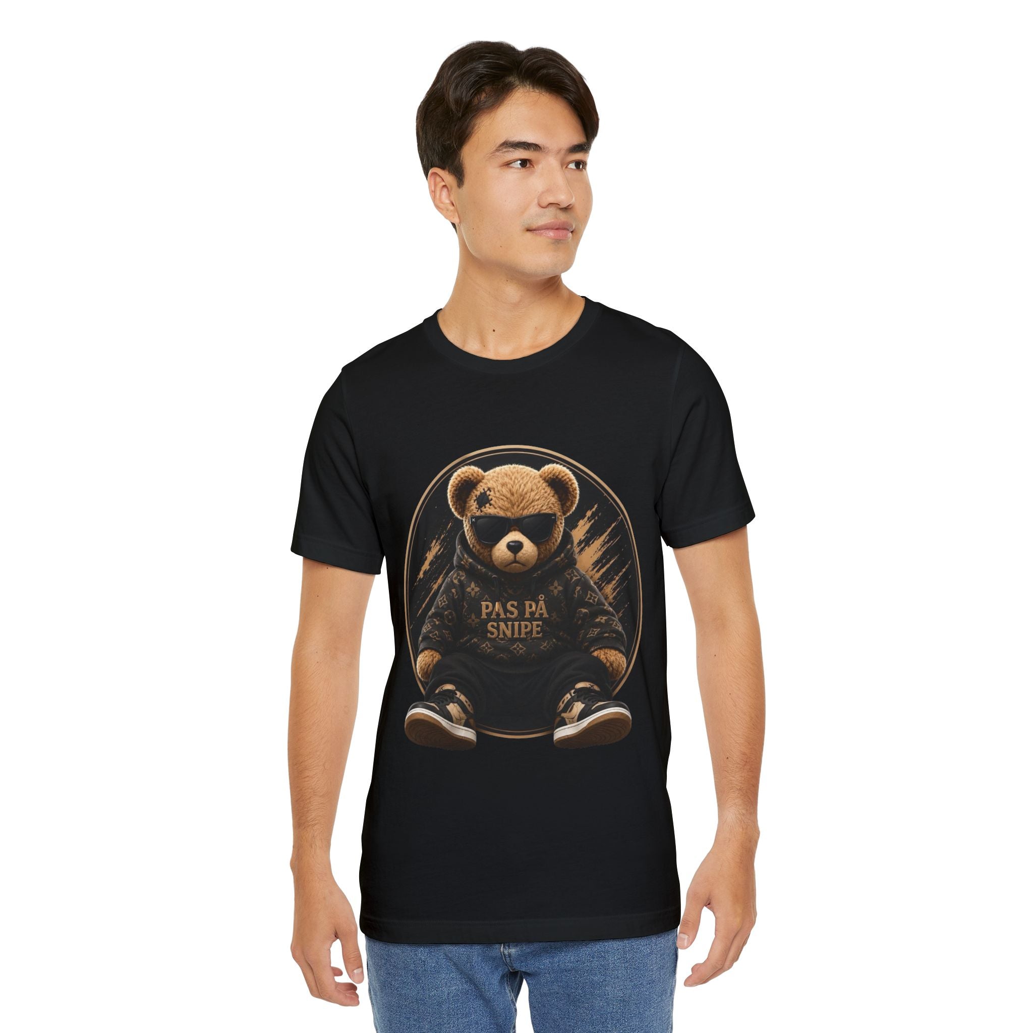 T‑Shirt — 'Pas På Snipe' Teddy Bear Graphic Tee