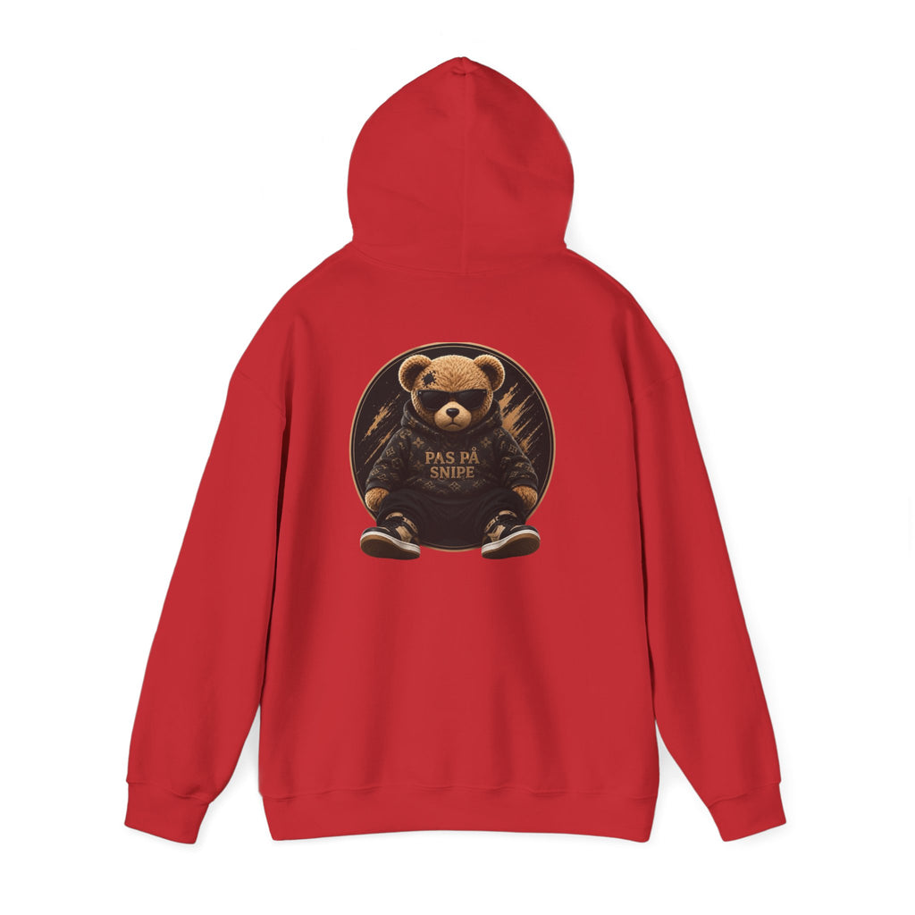 Bear Graphic Hoodie — 'Pas de Swipe' Cute Round Bear Pullover