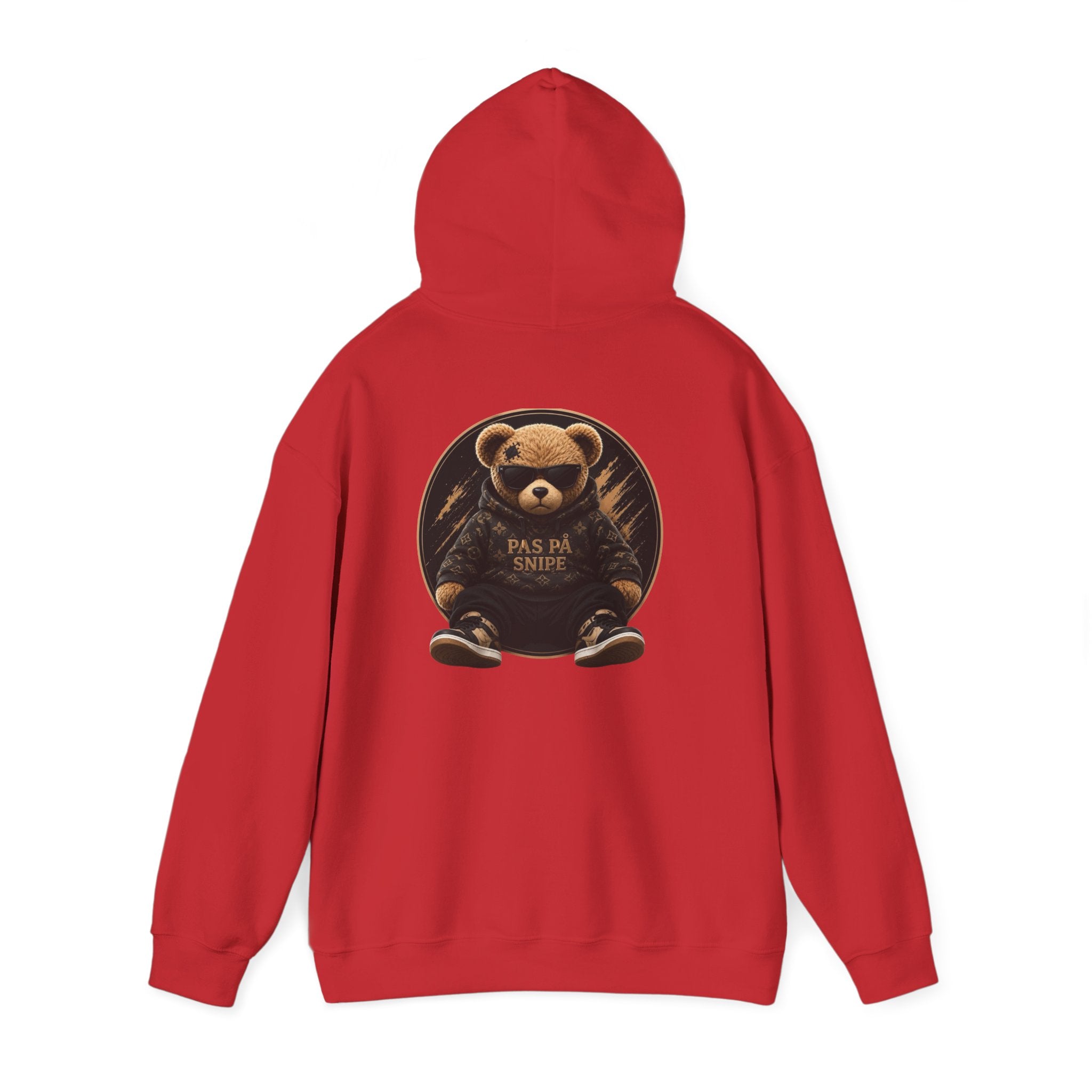 Bear Graphic Hoodie — 'Pas de Swipe' Cute Round Bear Pullover