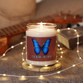 Team Bird Blue Butterfly Soy Candle – 9oz Scented Jar