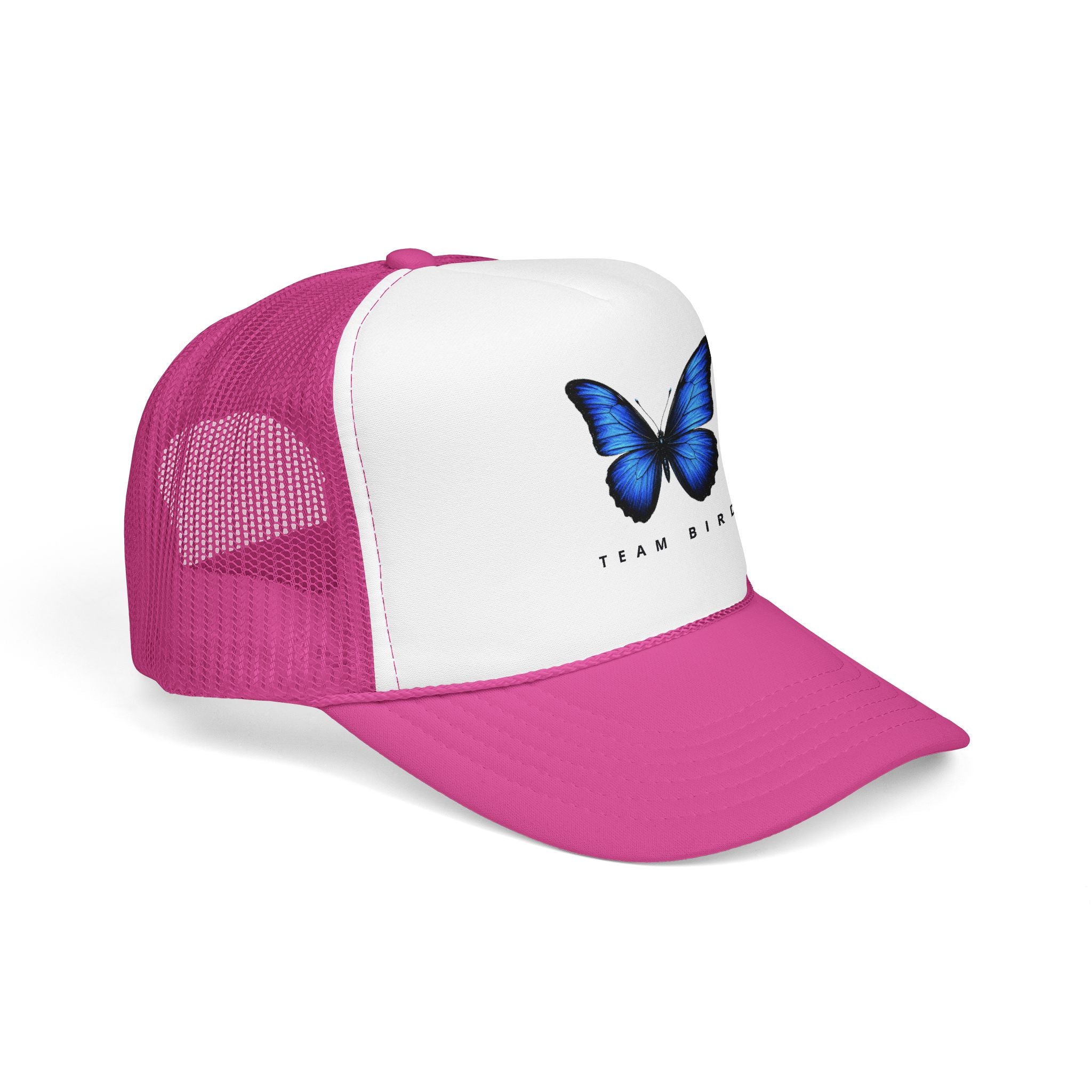 Blue Butterfly Trucker Hat — Vibrant Monarch-Inspired Foam Cap