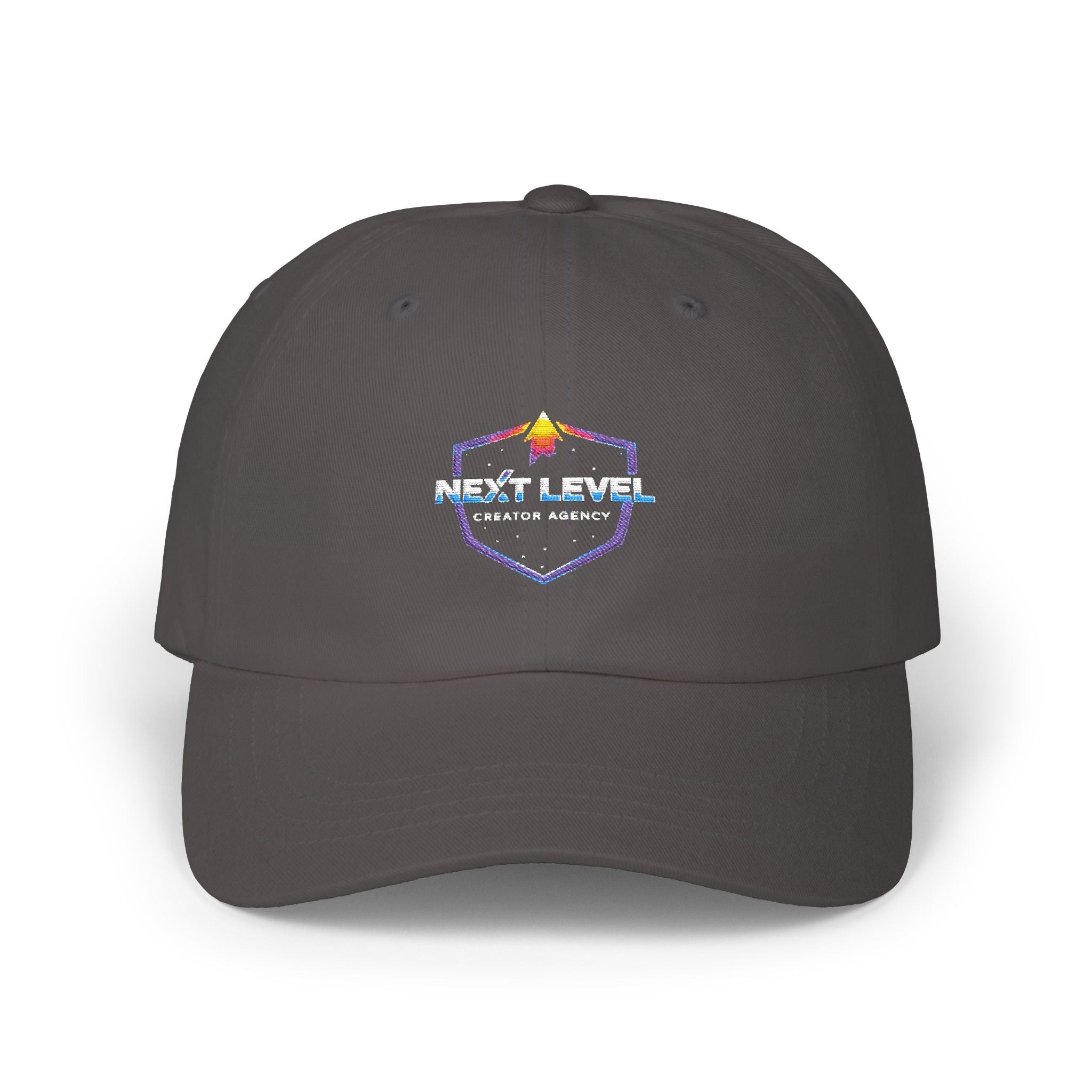 Next Level Gamer Shield Cap | Retro Pixel Gaming Logo