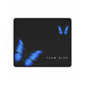 Blue Butterfly Desk Mat — 'TEAM BIRD' Gaming & Office Mousepad