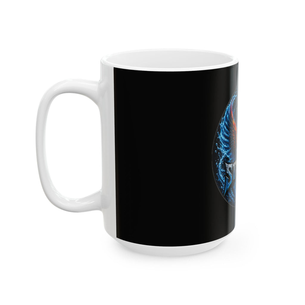 Team Stauding Phoenix Trident Ceramic Mug — Fire & Ice Gaming Coffee Cup (11oz, 15oz)