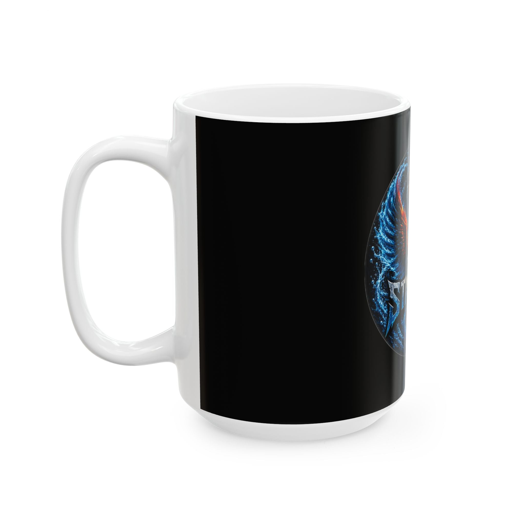 Team Stauding Phoenix Trident Ceramic Mug — Fire & Ice Gaming Coffee Cup (11oz, 15oz)