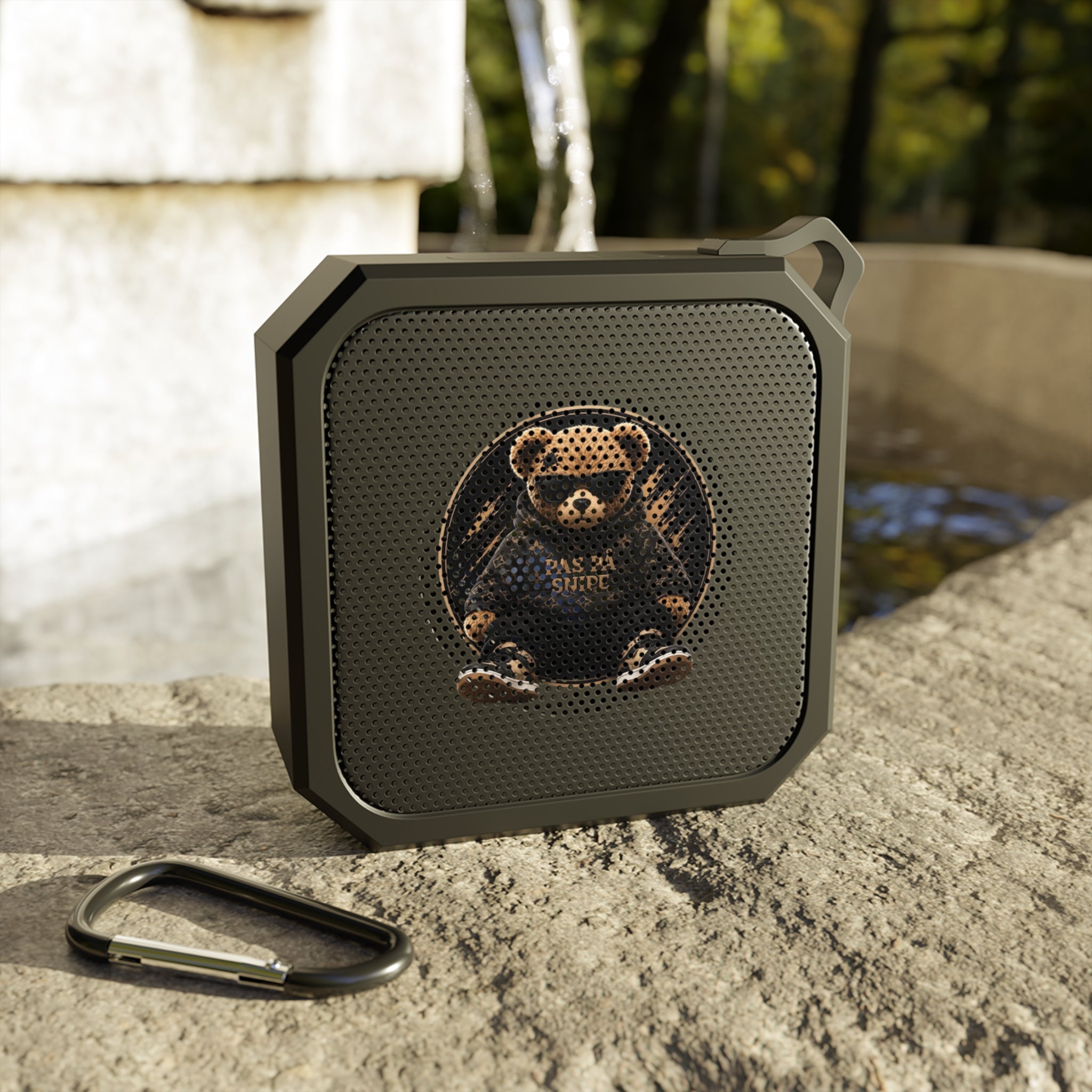 Bluetooth Speaker — Outdoor Bear Logo Portable Speaker (Blackwater)