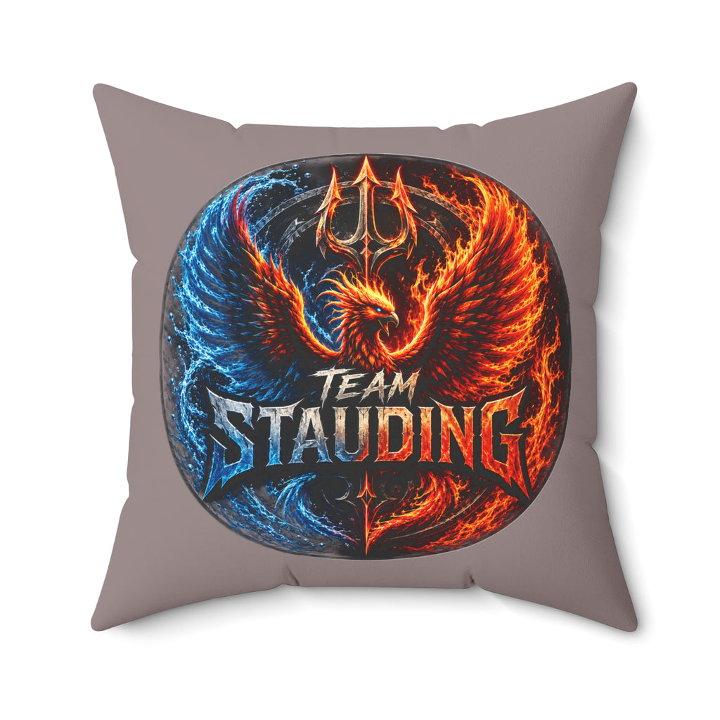 Stauding Next Level Creator Agency Logo Pillow — Spun Polyester Square Accent Pillow