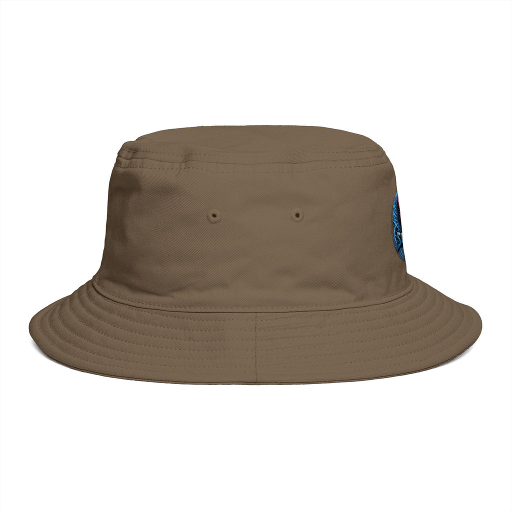 Next Level Creation Agency Brown Bucket Hat — Logo Embroidered Streetwear