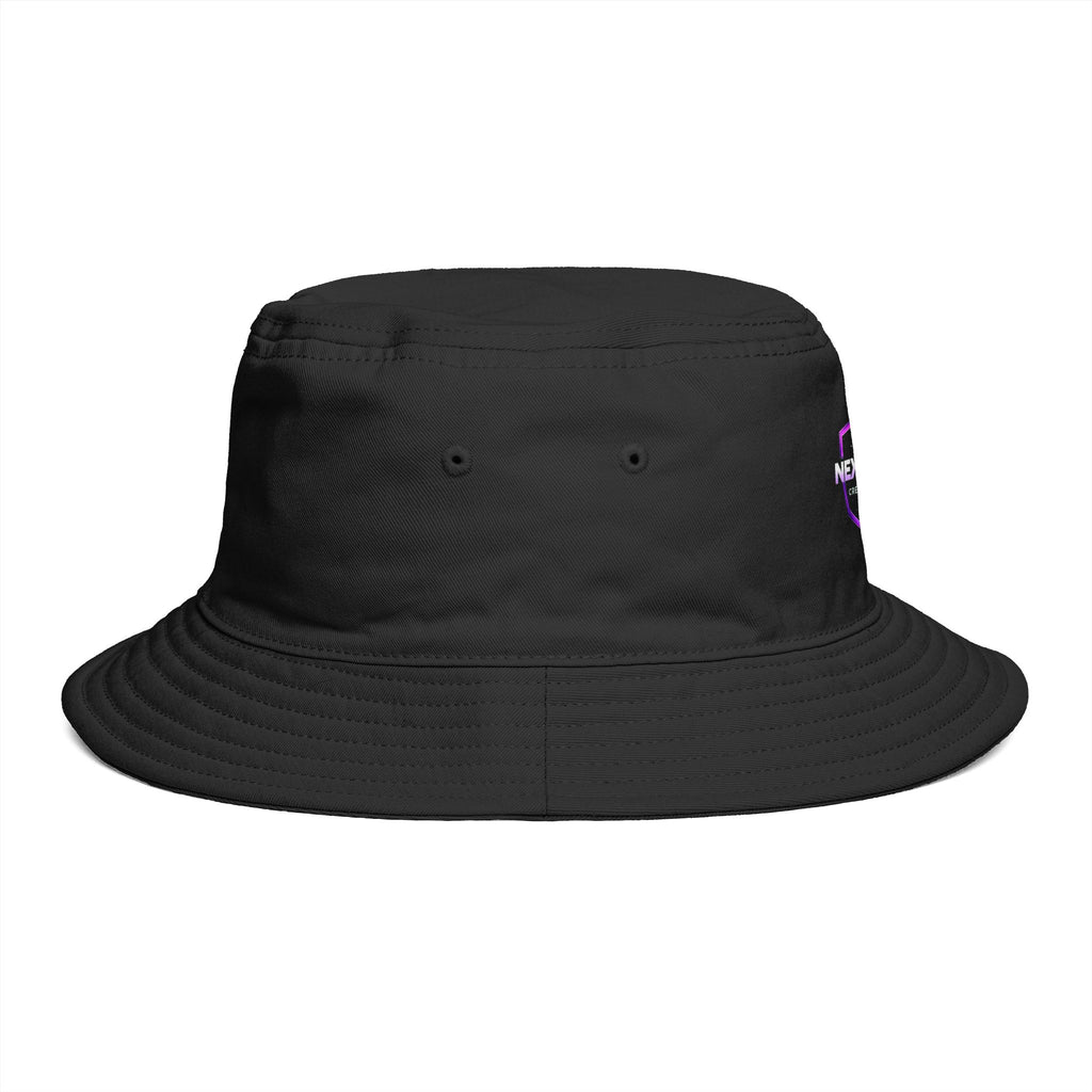 Next Level Creation Agency Brown Bucket Hat — Logo Embroidered Streetwear