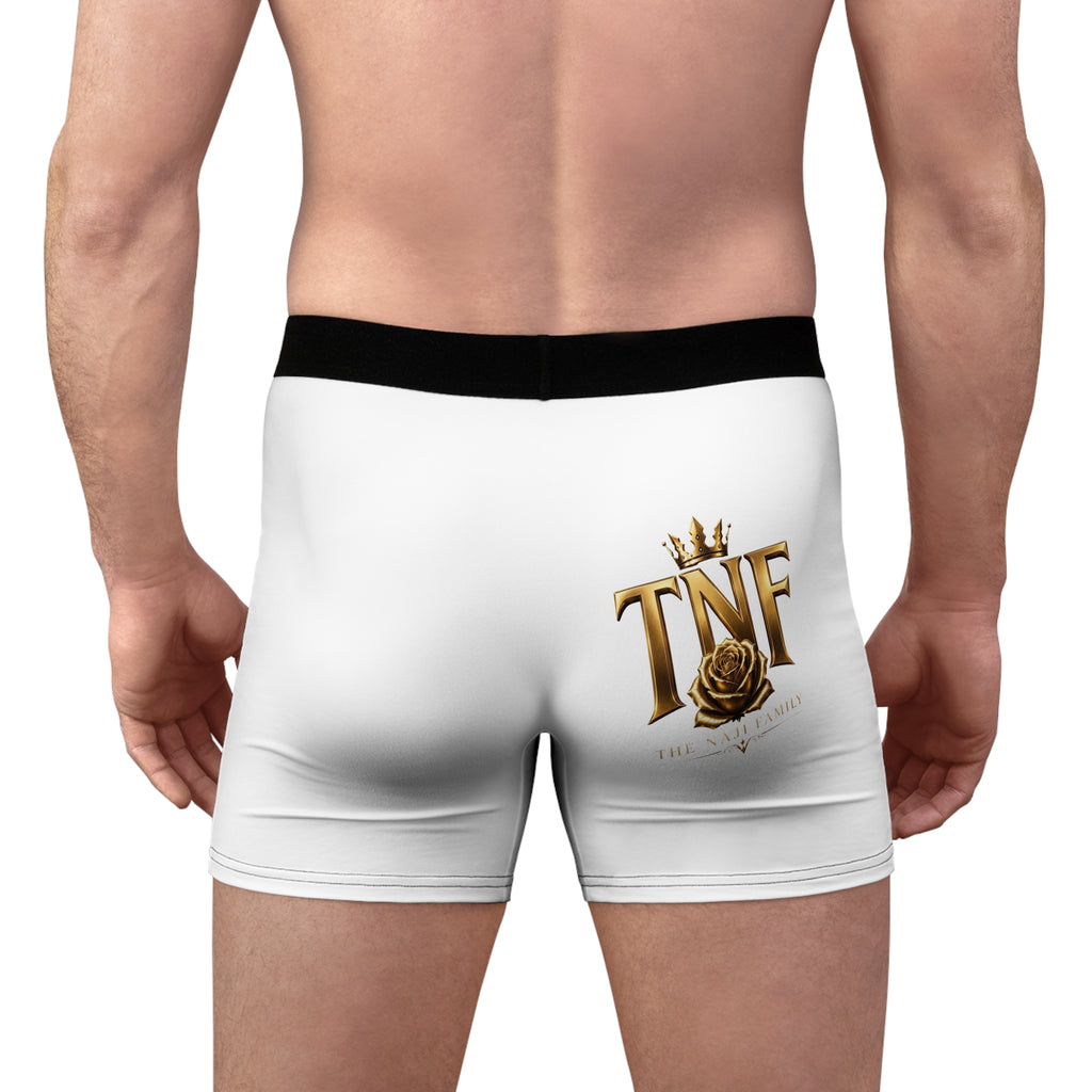 TNF Gold Crest Boxer Briefs — The New Family Luxury Logo Men’s Underwear