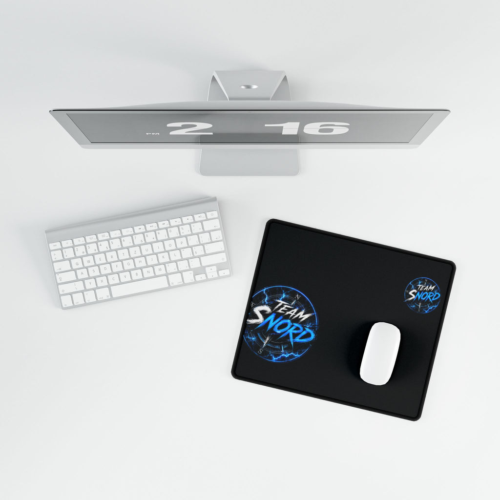 Team Snord Gaming Desk Mat — Large Mousepad with Blue Lightning Logo