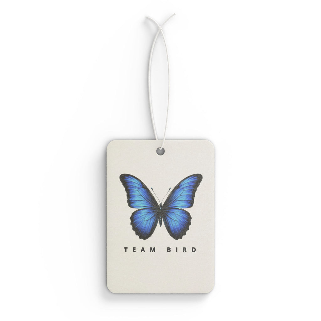 Butterfly 'Team Bird' Car Air Freshener — Blue Butterfly Scented Ornament