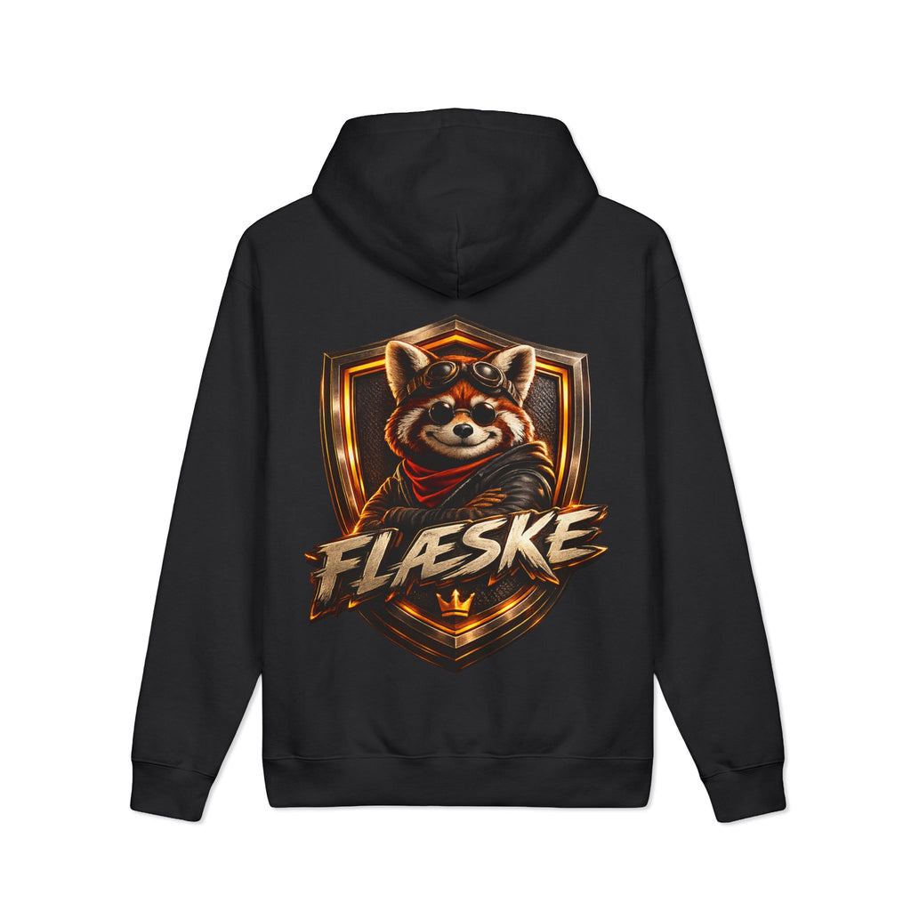 Hoodie — 'Flæske' Red Panda Crest Graphic Hoodie