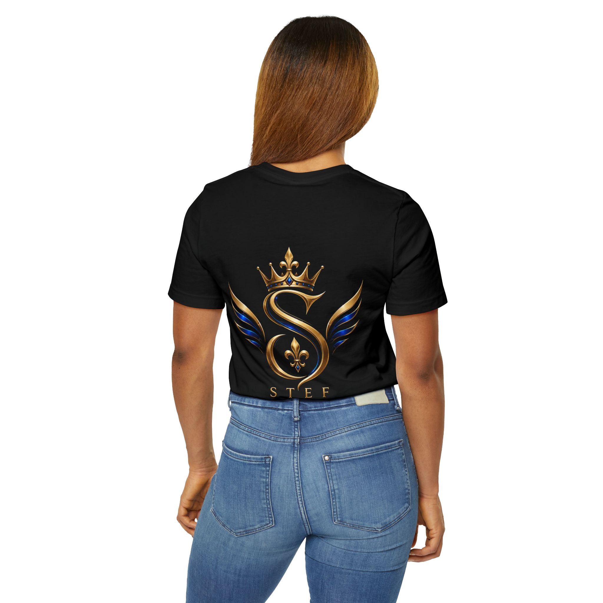 Royal S Crest T-Shirt — Gold Crown Monogram Tee