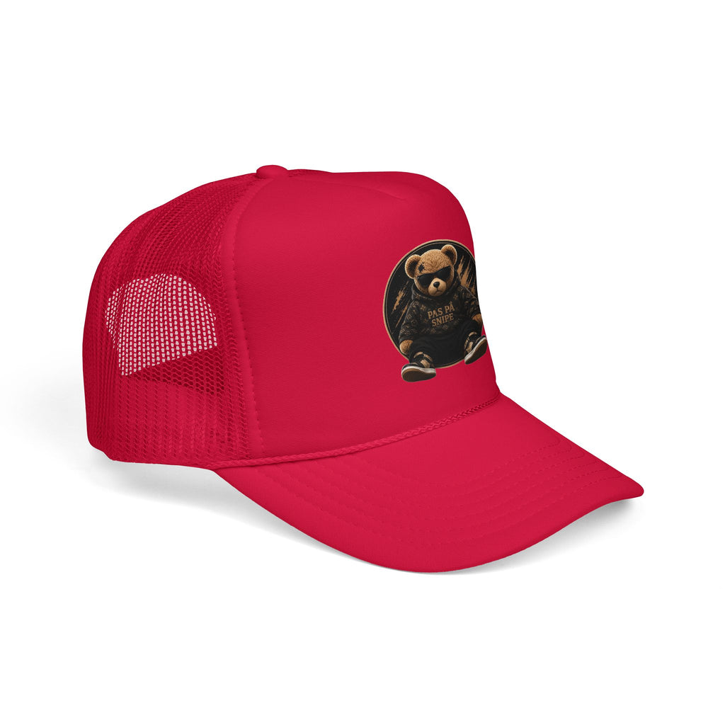 Teddy Bear Trucker Hat — Vintage "Pas de Panier" Patch Cap