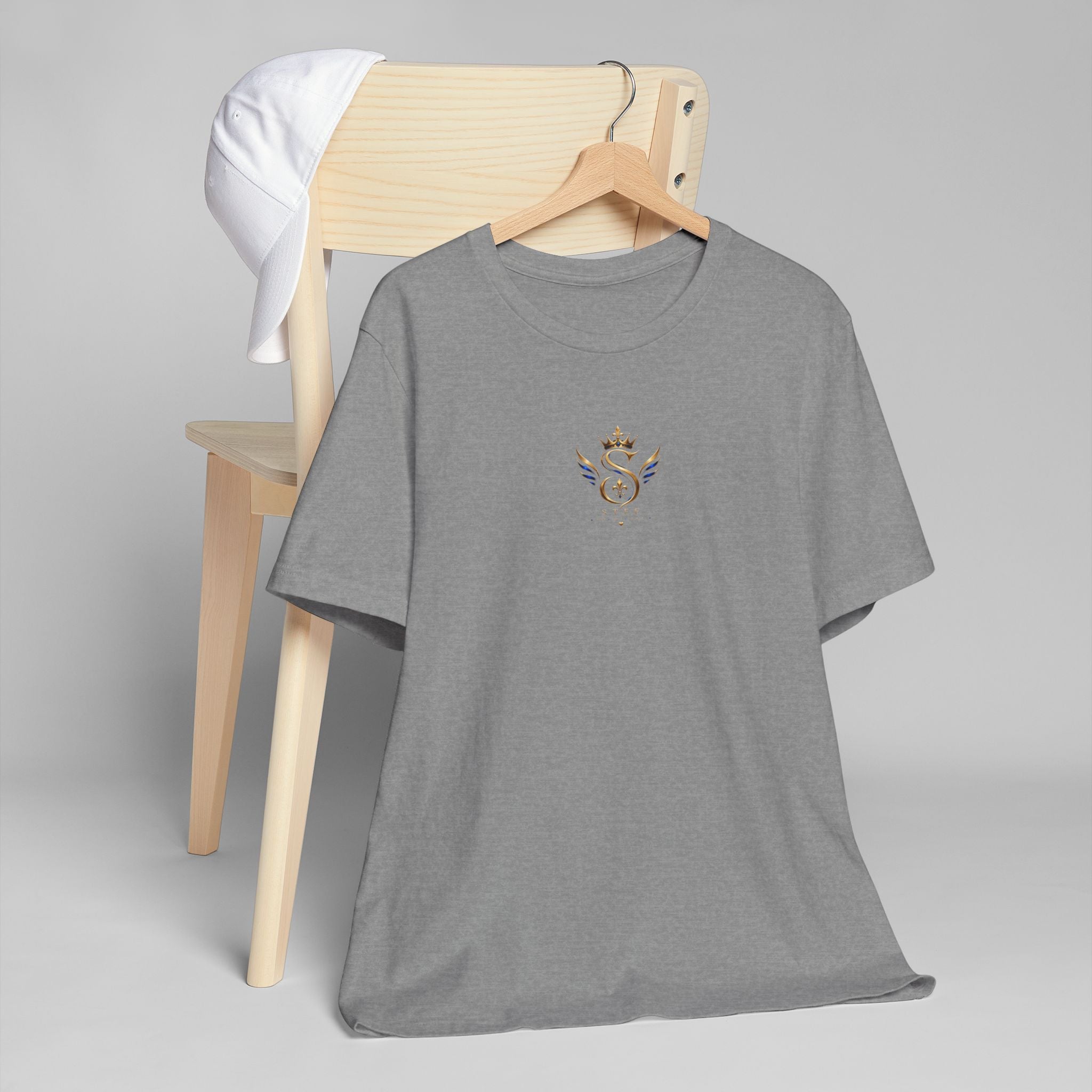 Royal S Crest T-Shirt — Gold Crown Monogram Tee