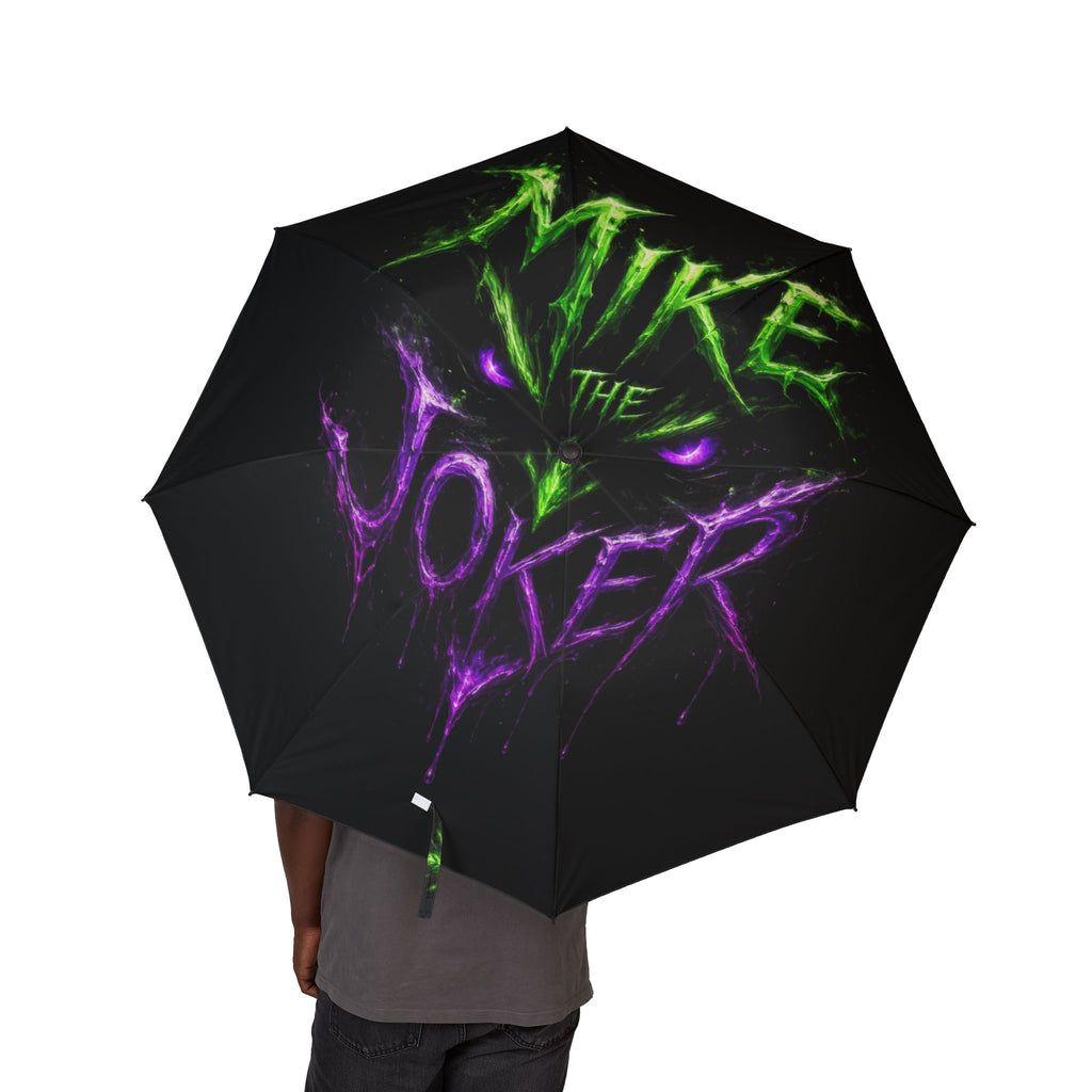 Foldable Umbrella — Neon 'Wake The Soul' Graphic Weather Umbrella