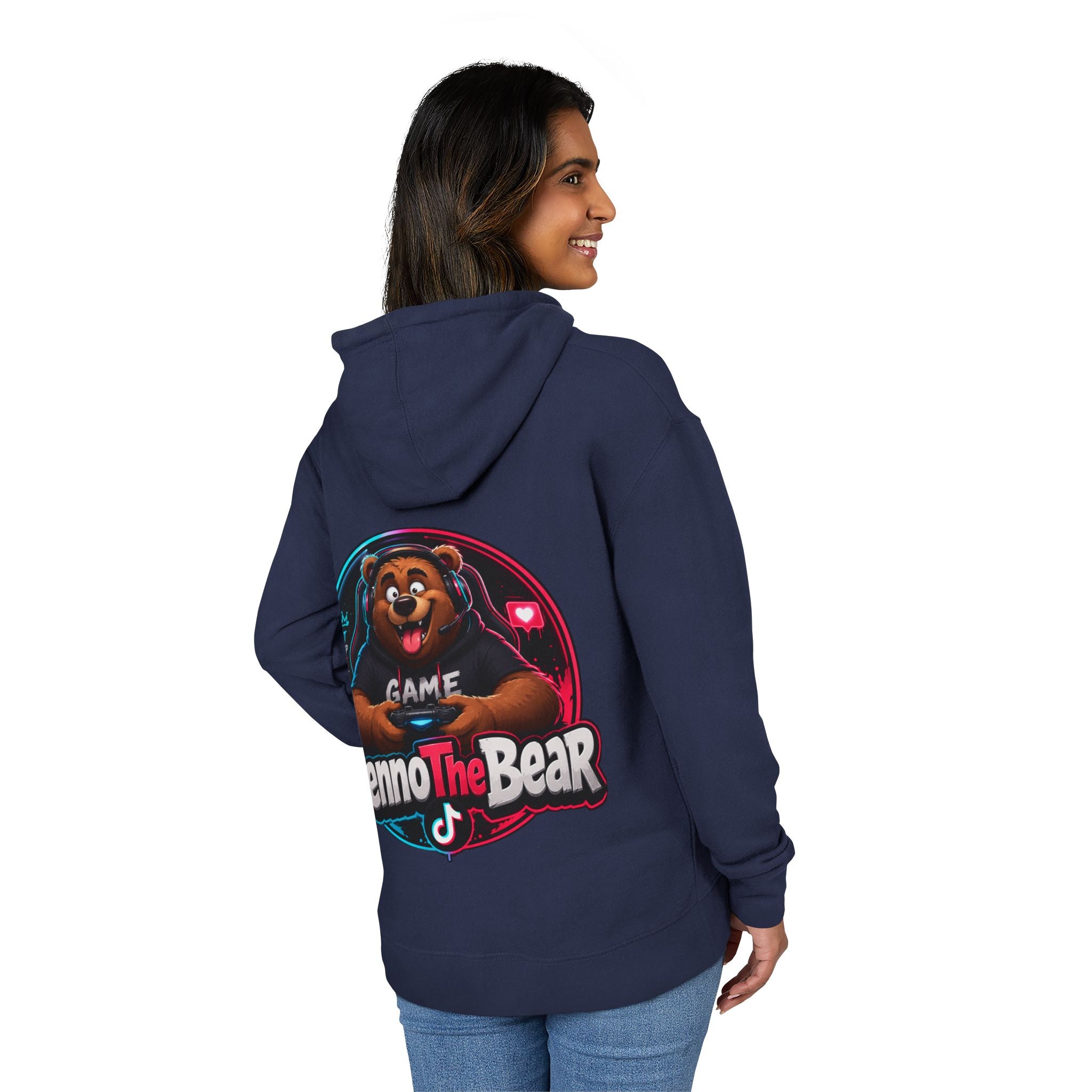 Benno The Bear Gaming Hoodie — Gamer Logo Pullover