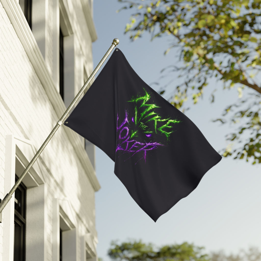 Double-Sided Flag – "Mike the Joker" Neon Horror Design