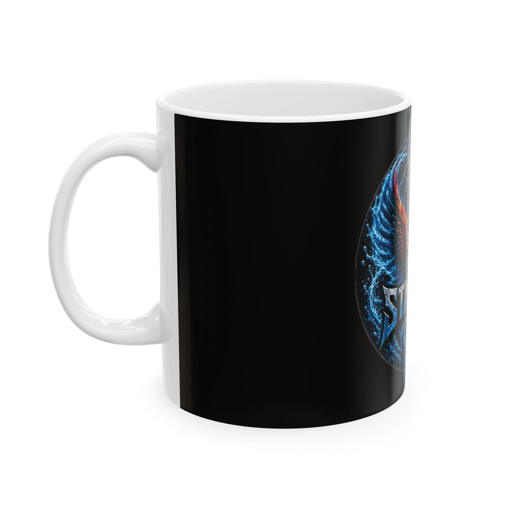 Team Stauding Phoenix Trident Ceramic Mug — Fire & Ice Gaming Coffee Cup (11oz, 15oz)