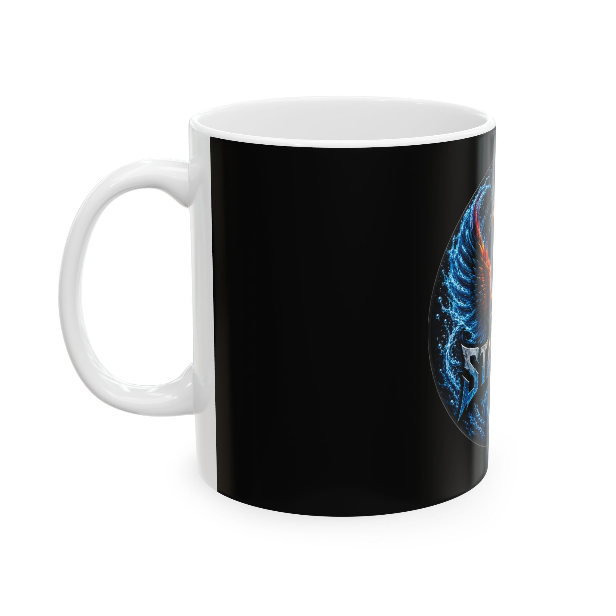 Team Stauding Phoenix Trident Ceramic Mug — Fire & Ice Gaming Coffee Cup (11oz, 15oz)