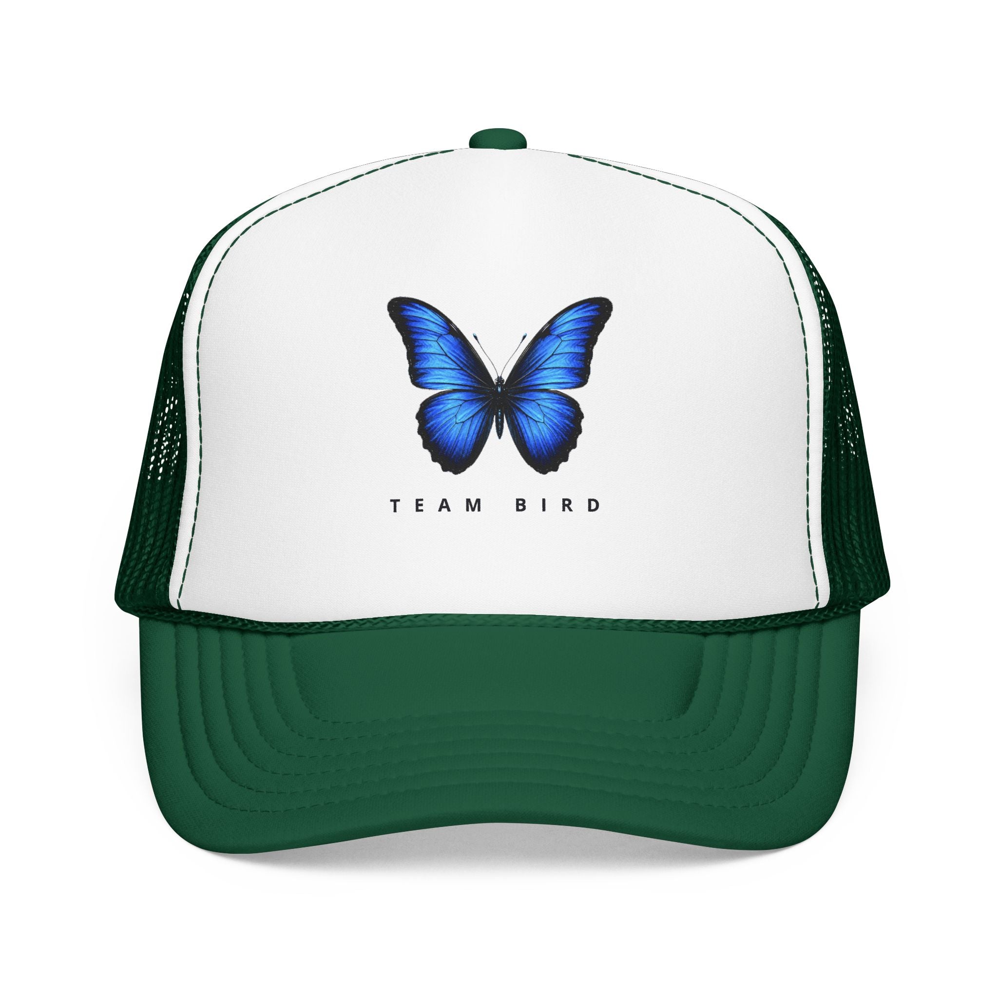 Blue Butterfly Trucker Hat — Vibrant Monarch-Inspired Foam Cap