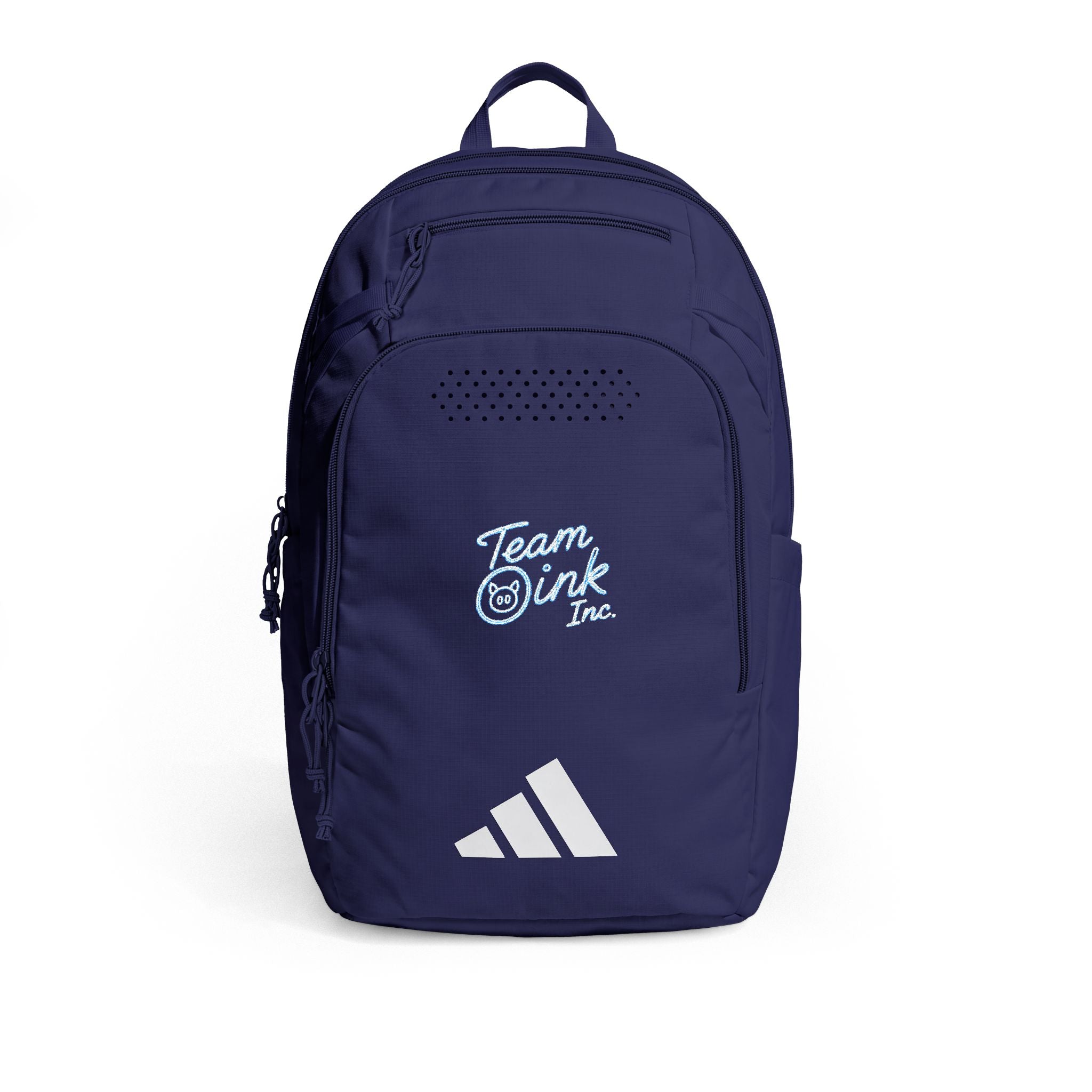 Embroidered Adidas Defender 5 Backpack — Team Wink Logo