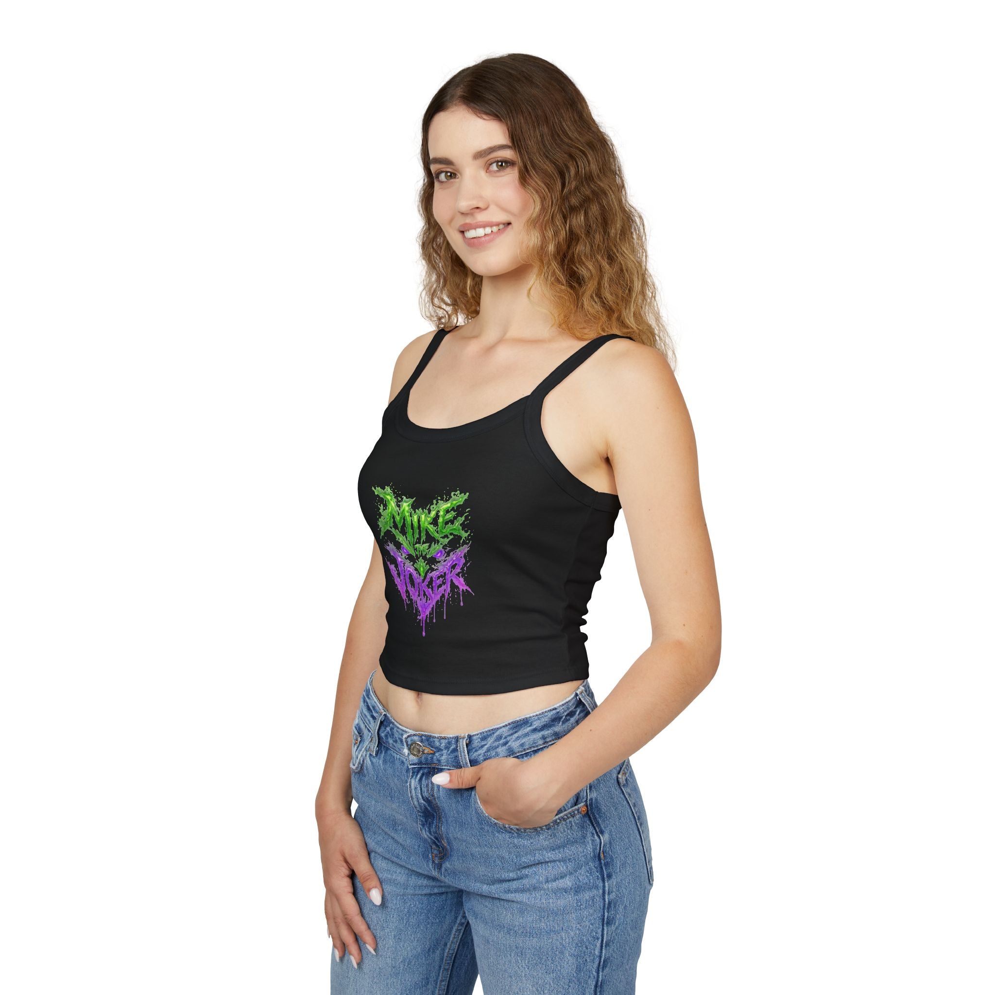 Tank Top — 'Pure Joker' Graffiti Drip Crop Tank