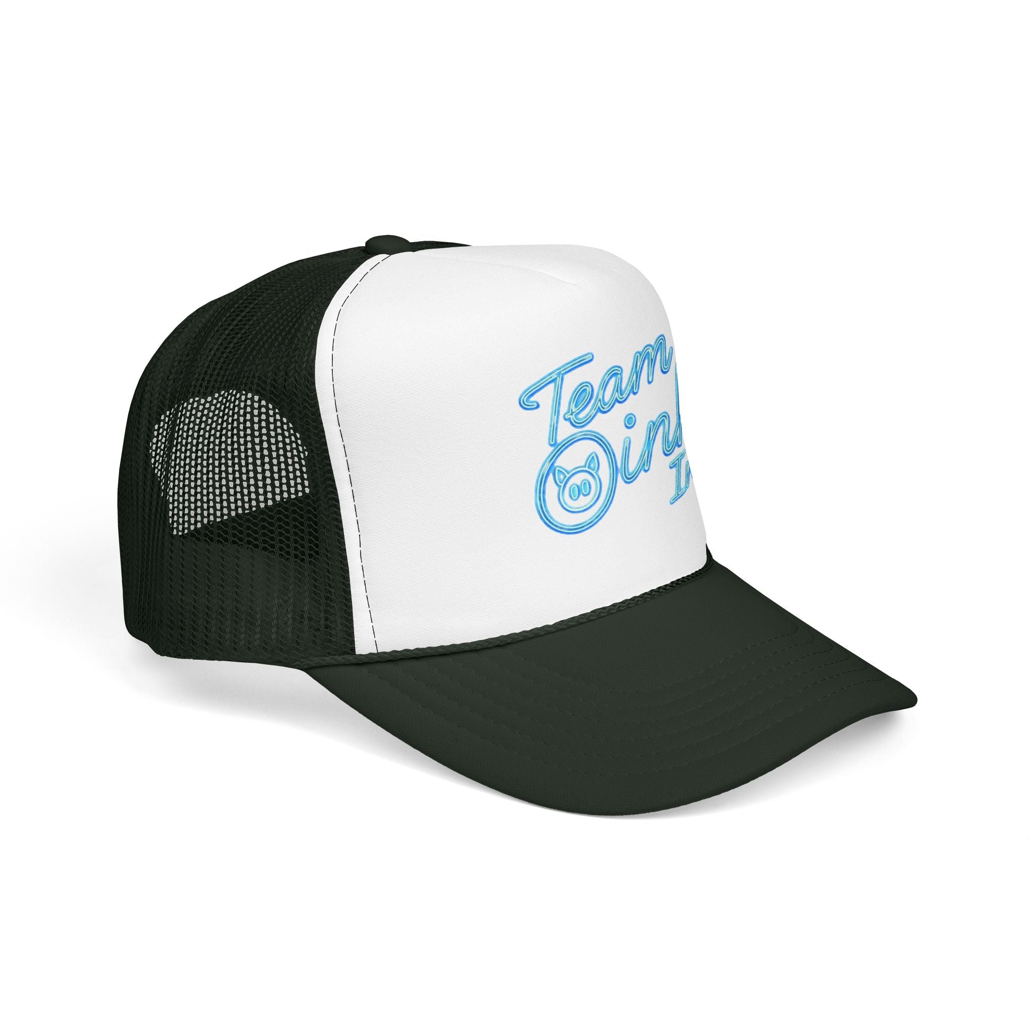 Team Oink Inc. Trucker Hat — Retro Embroidered Foam Cap