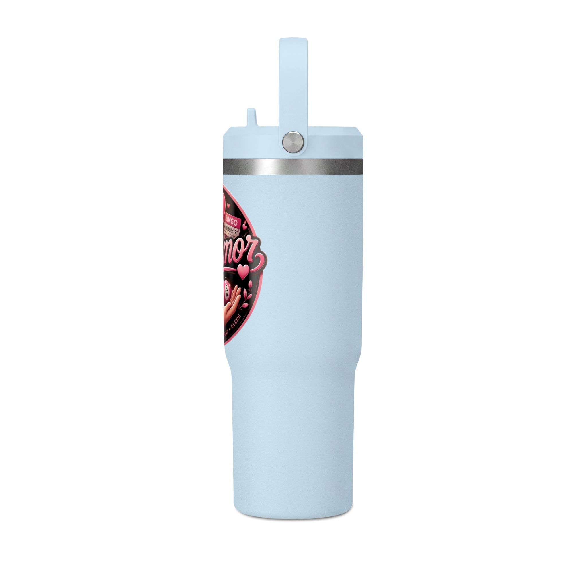 Nomad 32oz Tumbler — Pink Retro Tonemor Heart Logo Travel Mug