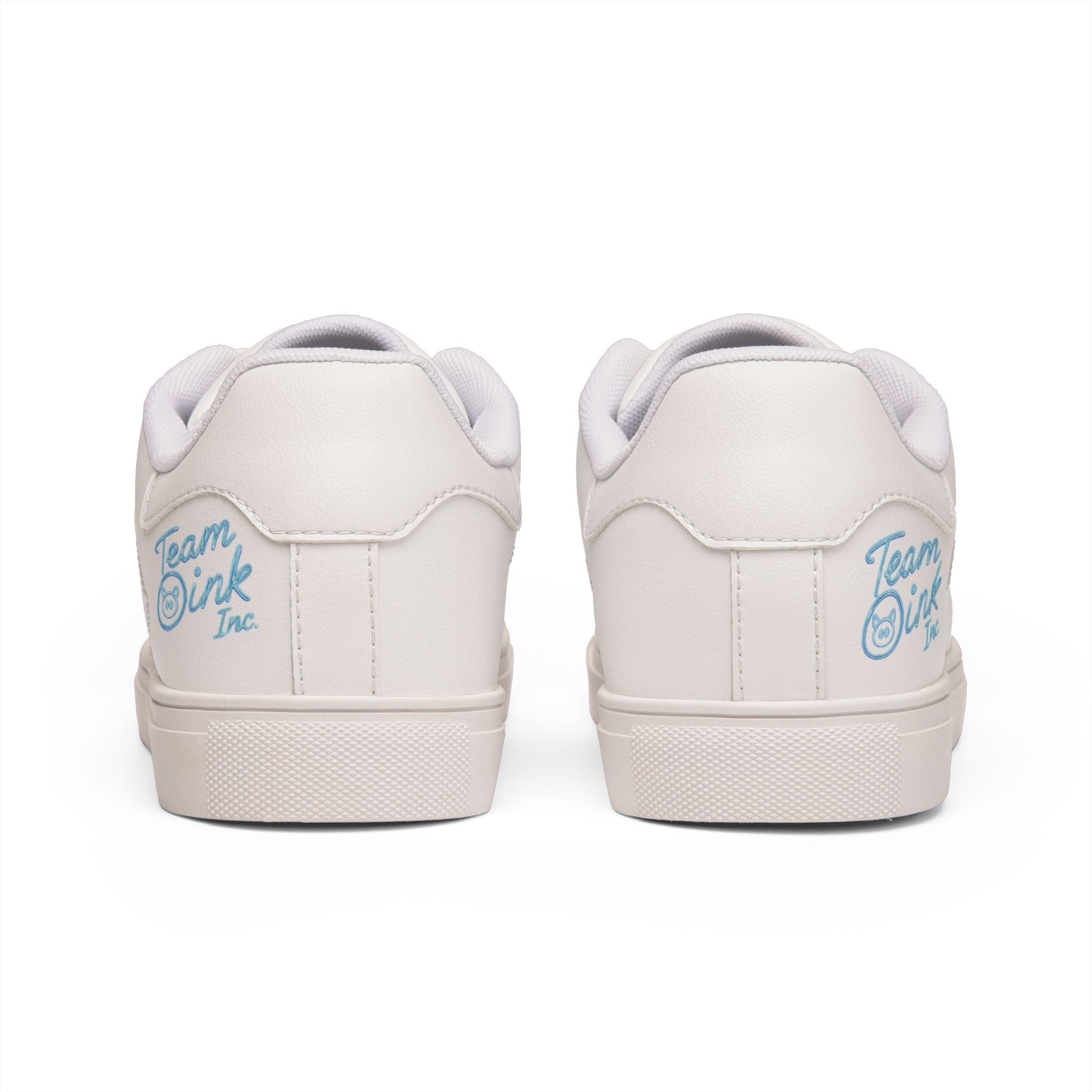 Leather Low-Top Sneakers — Minimal White Men’s Casual Shoes