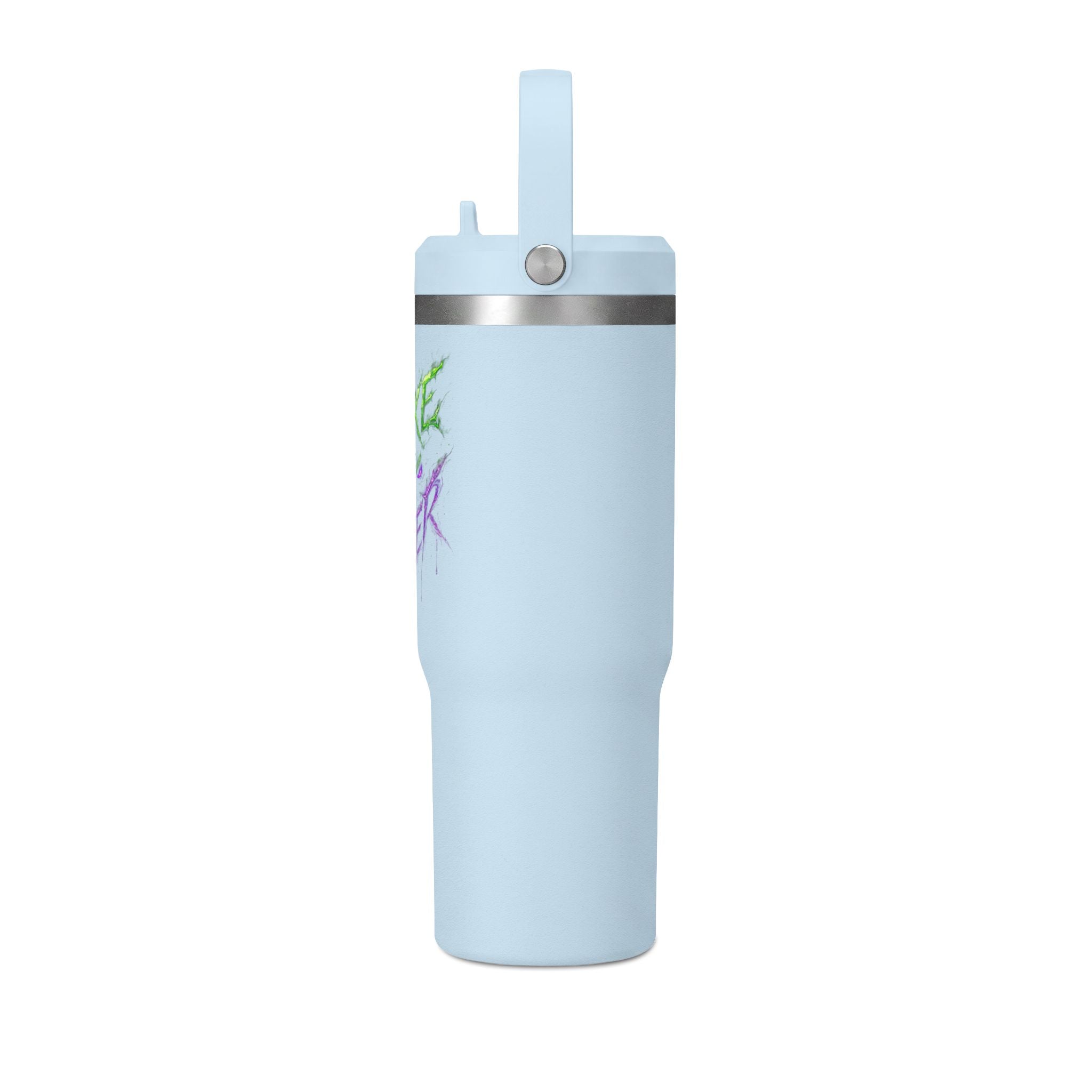 Tumbler — "Mike the Joker" Neon Graffiti 32oz Insulated Travel Mug