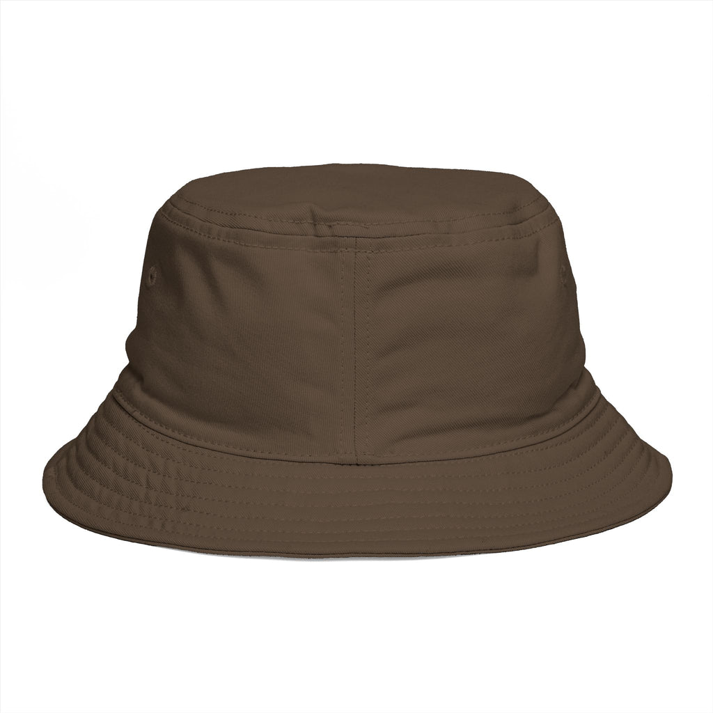 Next Level Creation Agency Brown Bucket Hat — Logo Embroidered Streetwear