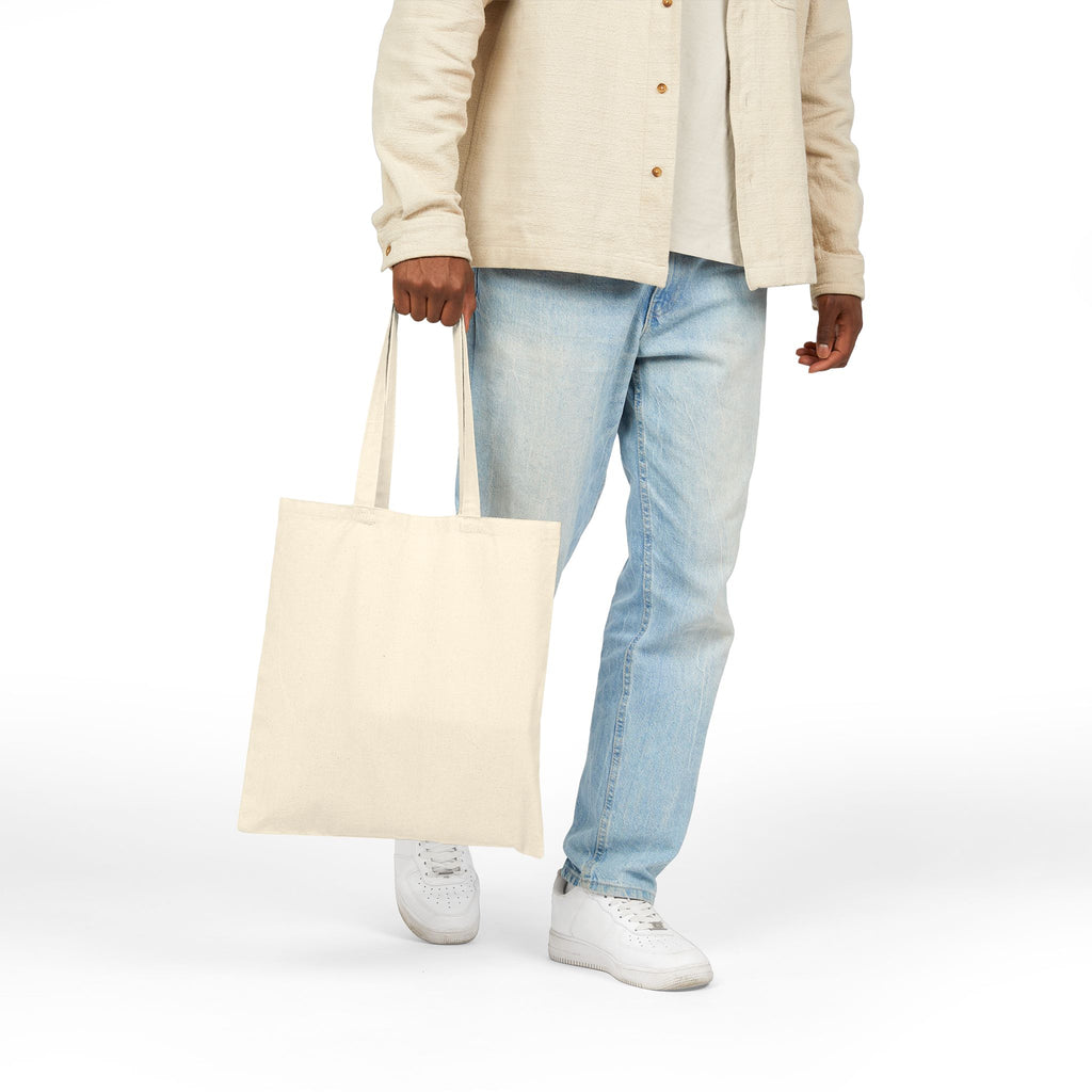 Next Level Tote Bag — Minimal Hexagon Logo with Sunset Accent