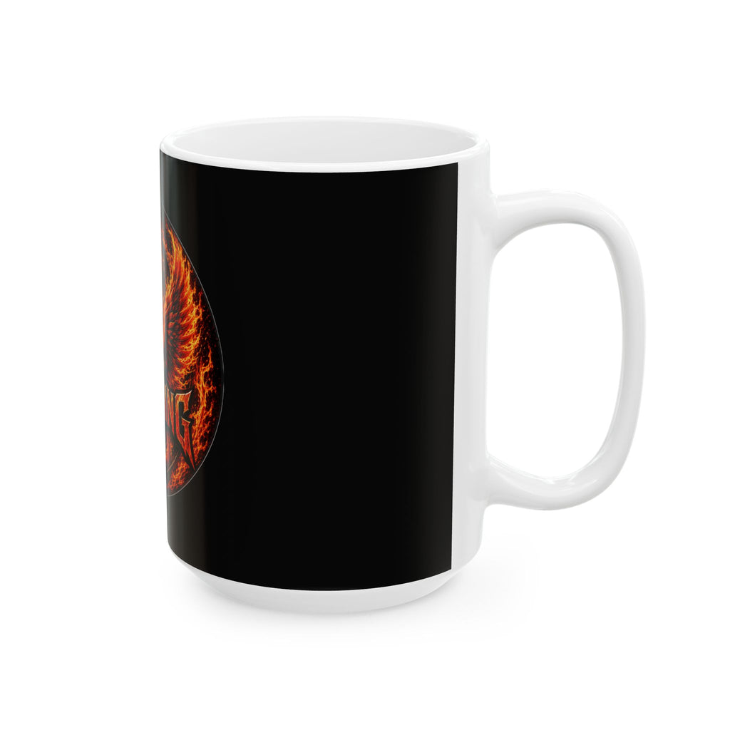 Team Stauding Phoenix Trident Ceramic Mug — Fire & Ice Gaming Coffee Cup (11oz, 15oz)