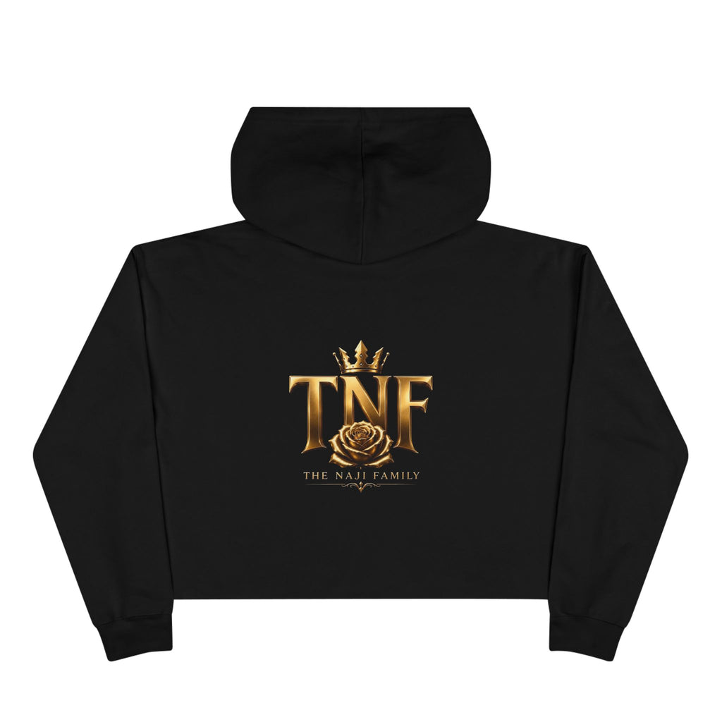 Cropped Hoodie — TNF Gold Crown & Rose Logo