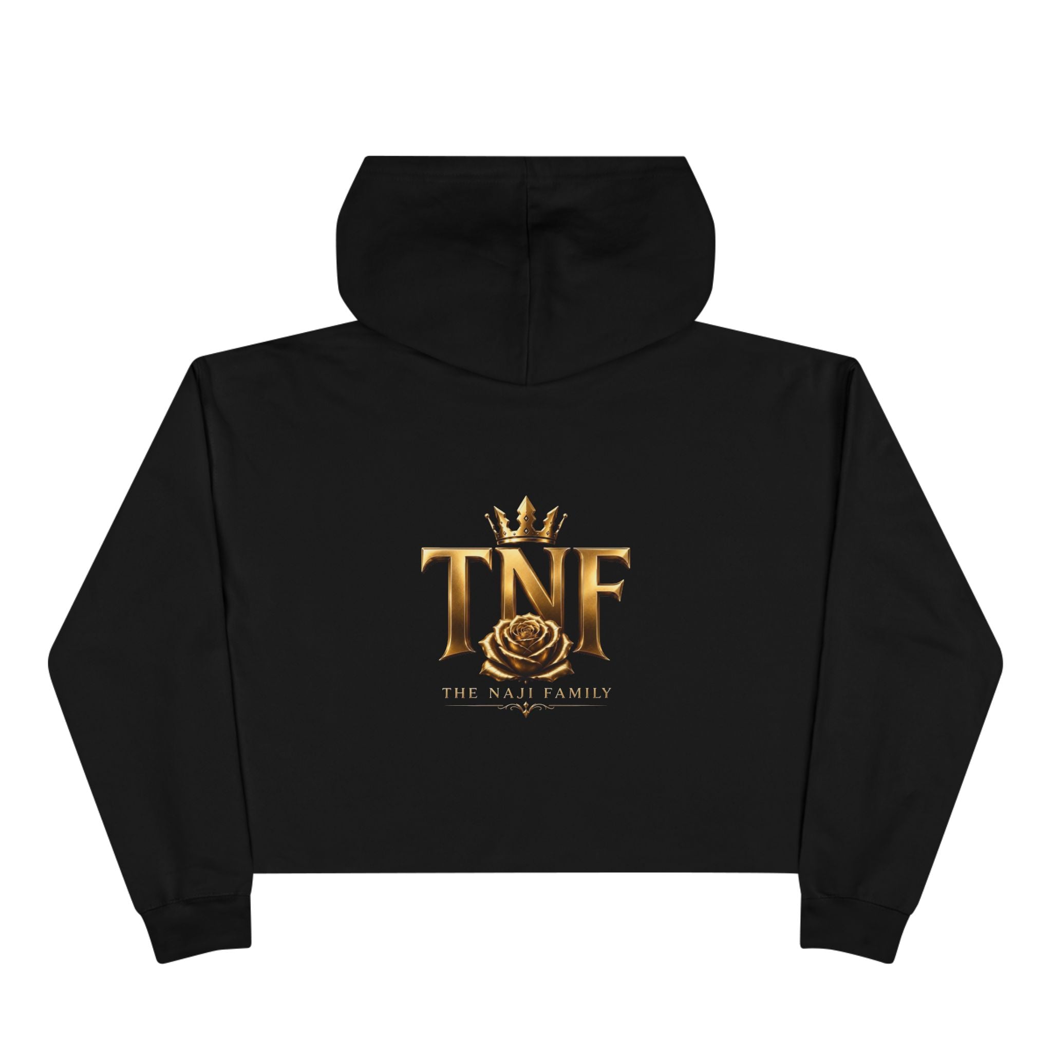 Cropped Hoodie — TNF Gold Crown & Rose Logo