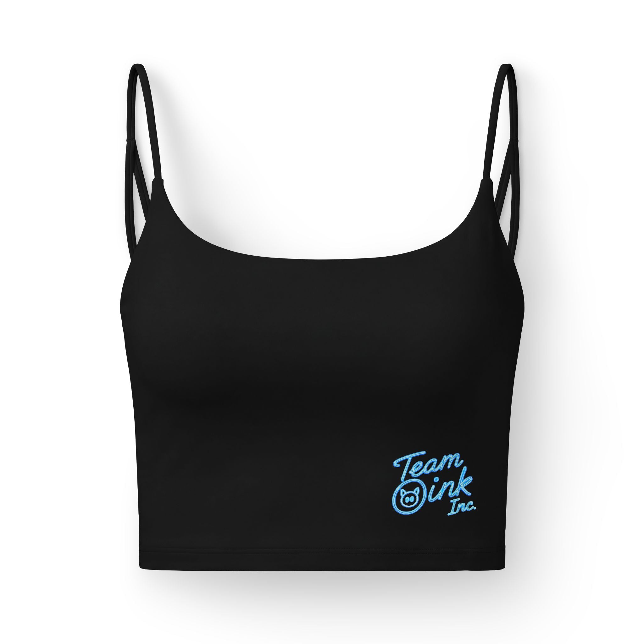 Women's Luxe Bra — 'Team Sink' Logo Crop Bralette, Soft Everyday Support