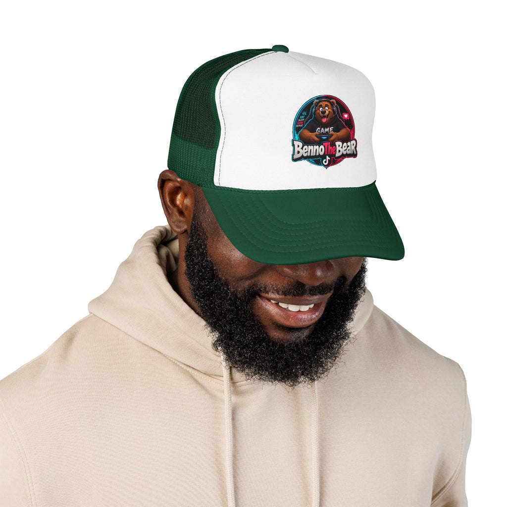 Trucker Hat — 'Benno the Bear' Gaming Logo Foam Cap