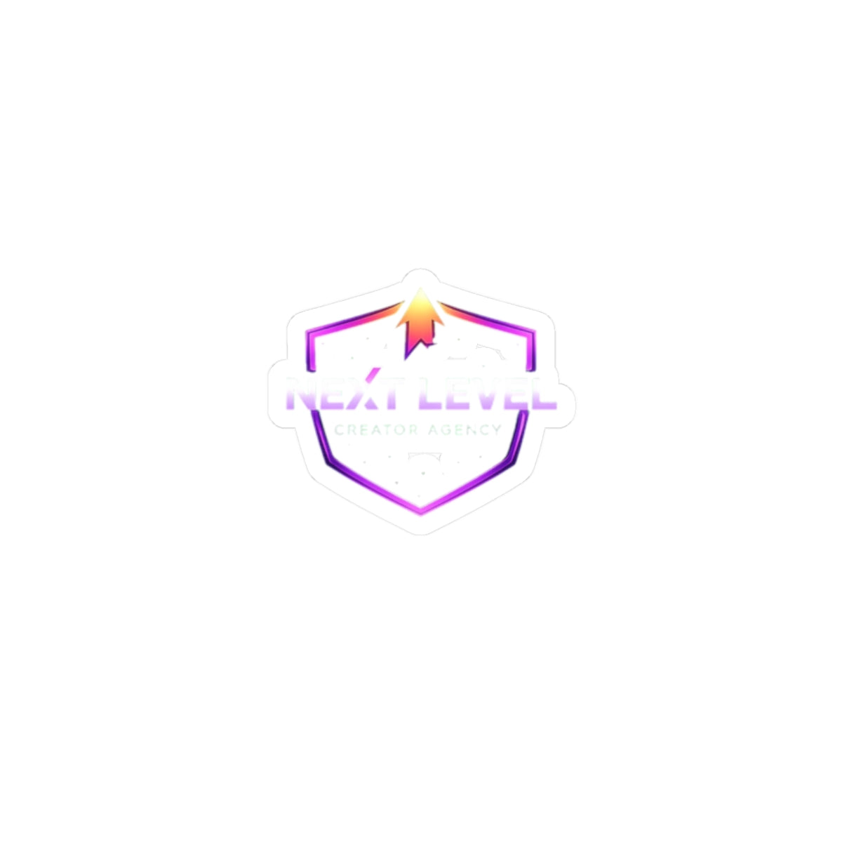 Vinyl Kiss-Cut Sticker — Neon Crest Logo Laptop Decal NLC