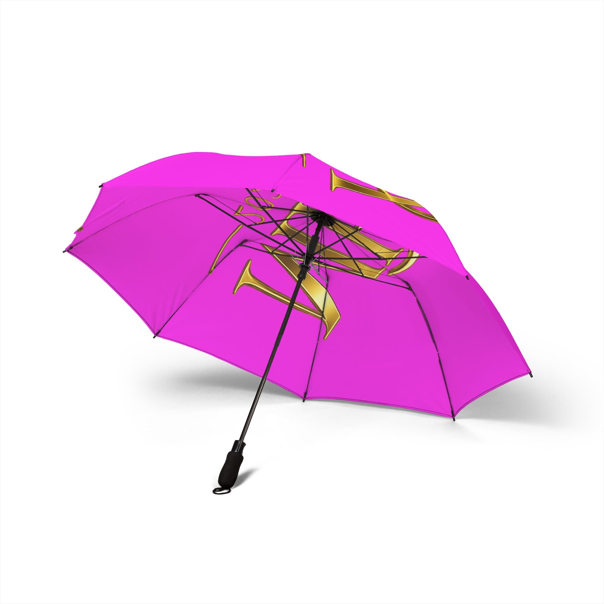 MBA 2026 Foldable Umbrella — Pink Semi‑Automatic Travel Umbrella