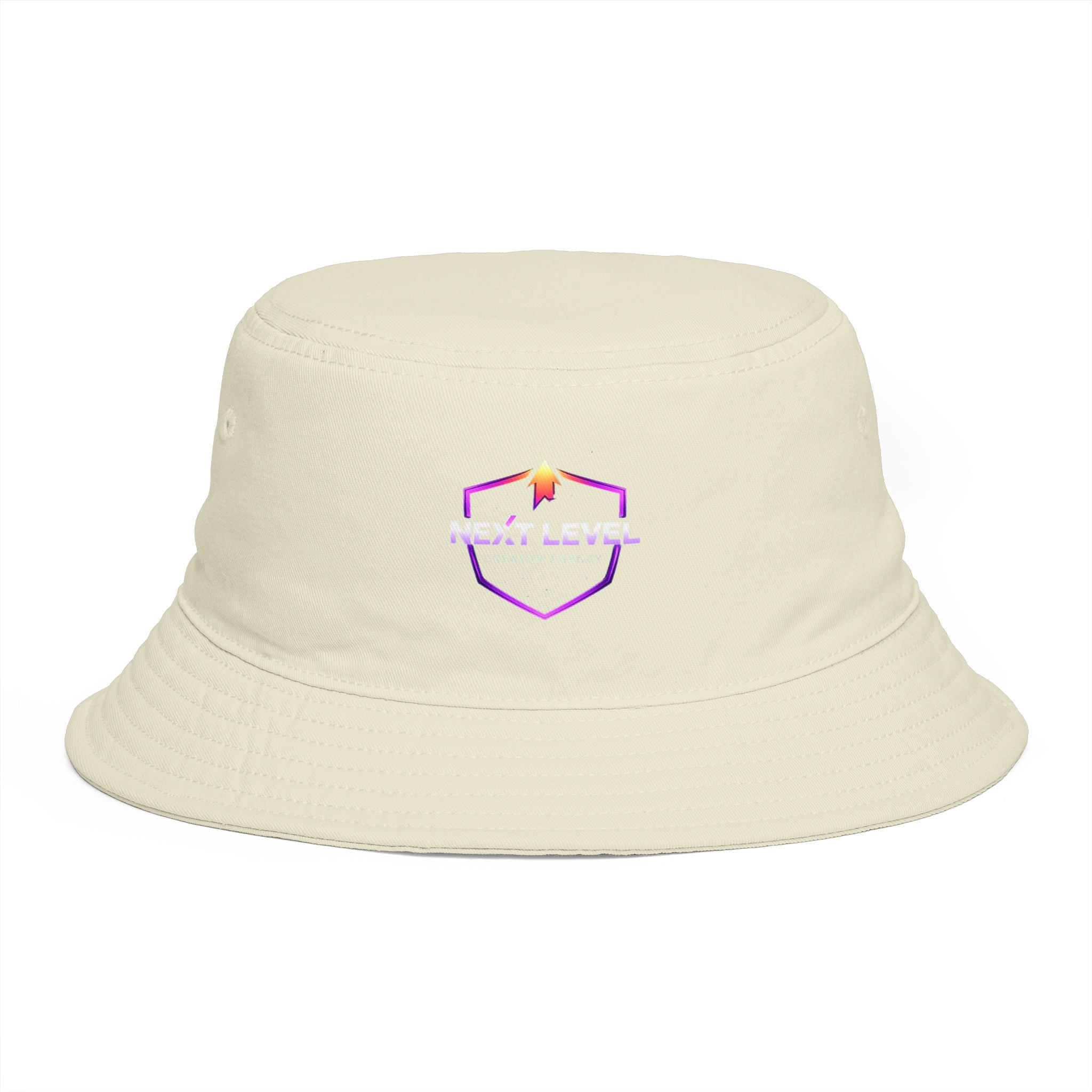 Next Level Creation Agency Brown Bucket Hat — Logo Embroidered Streetwear