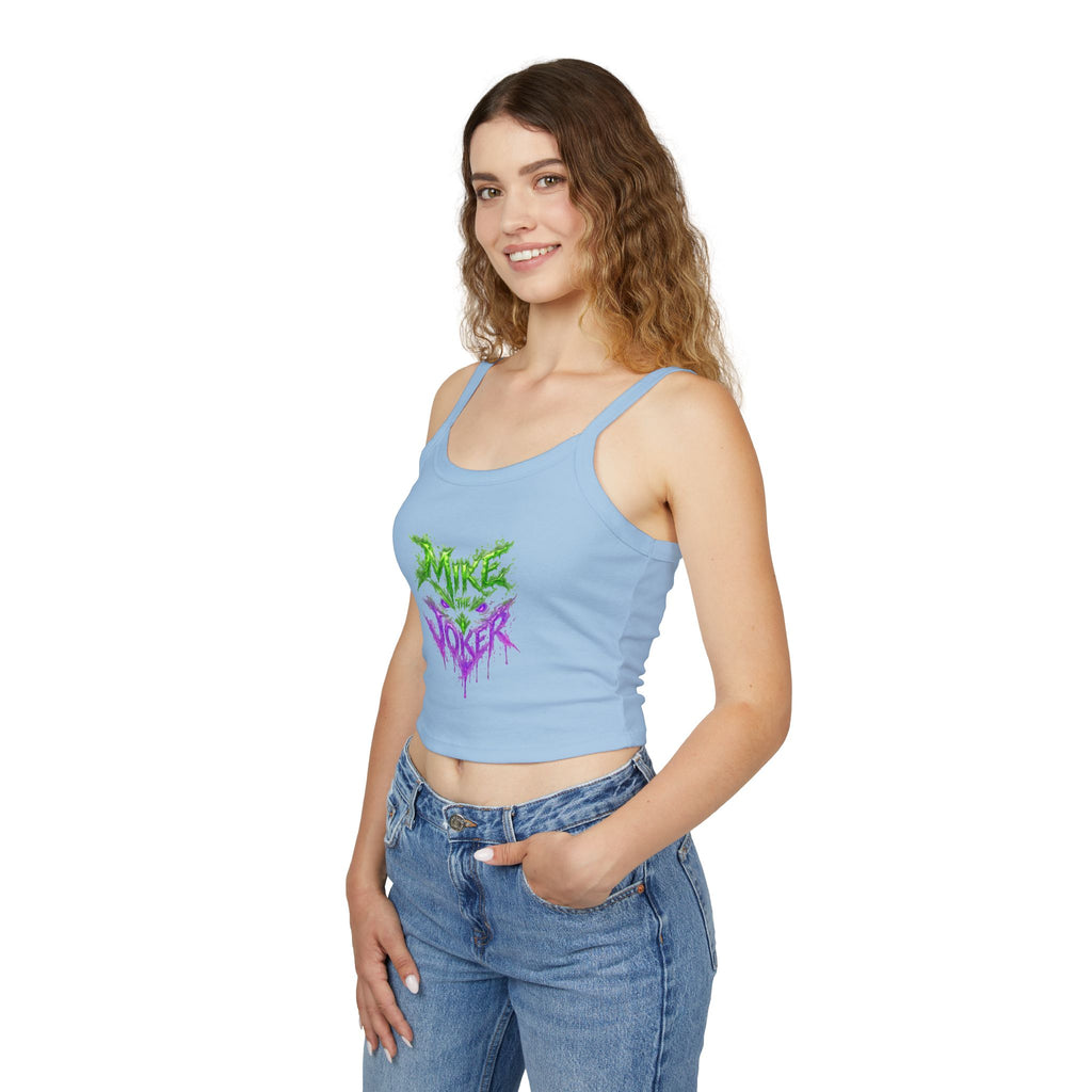 Tank Top — 'Pure Joker' Graffiti Drip Crop Tank