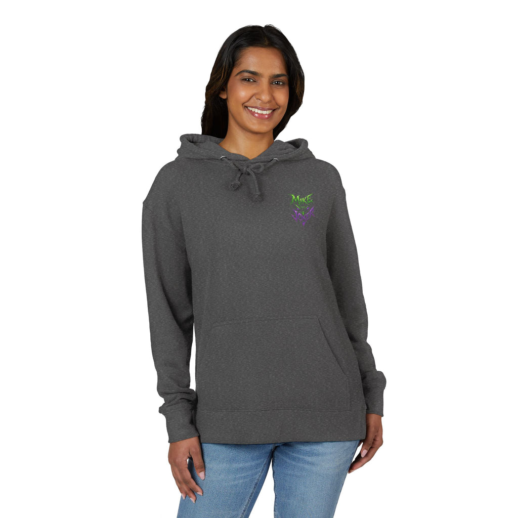 Joker Graphic Hoodie — "Mike the Joker" Neon Green & Purple Streetwear