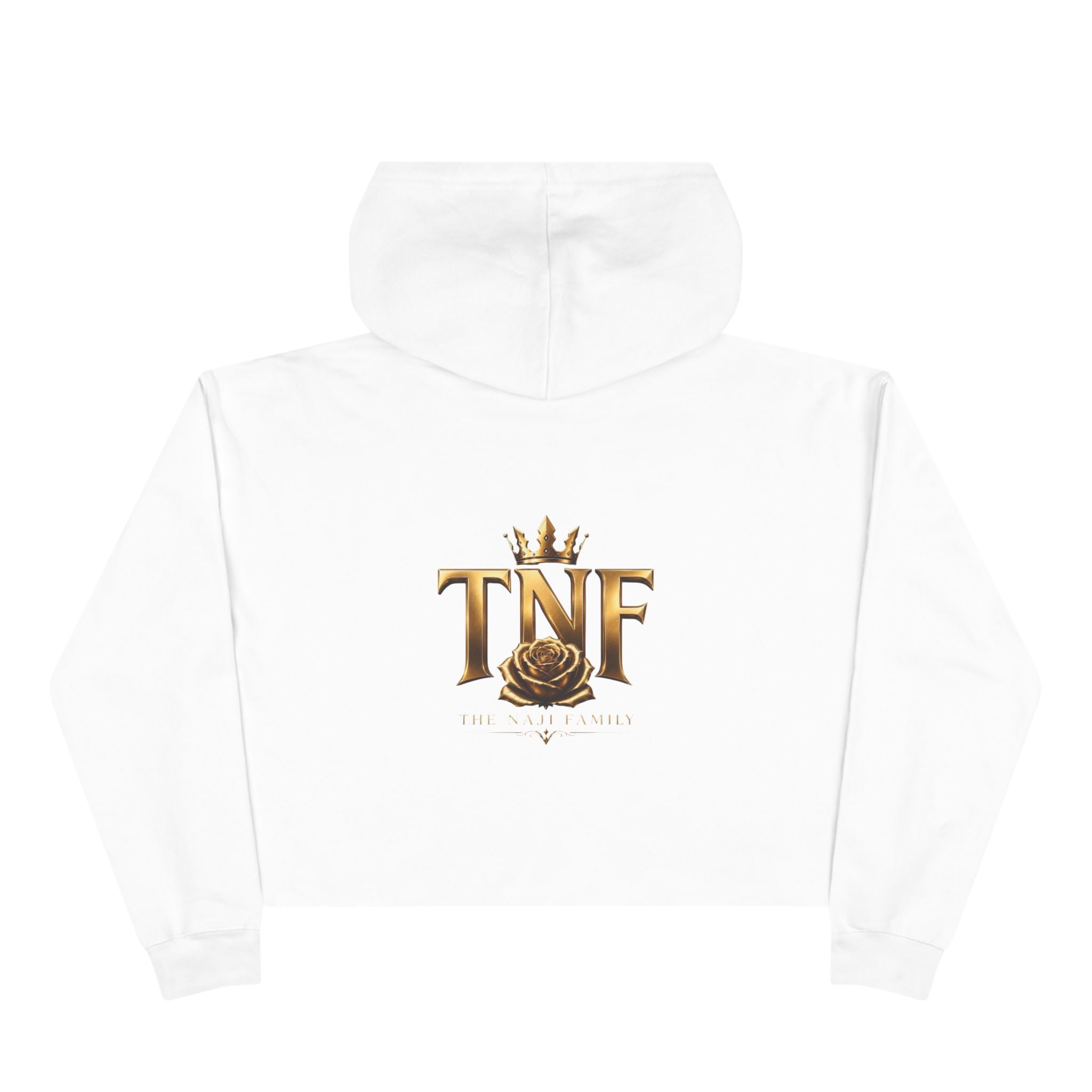 Cropped Hoodie — TNF Gold Crown & Rose Logo